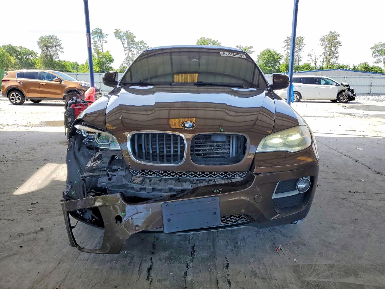 2014 Bmw X6 Xdrive35i Brown vin: 5UXFG2C51E0H09585