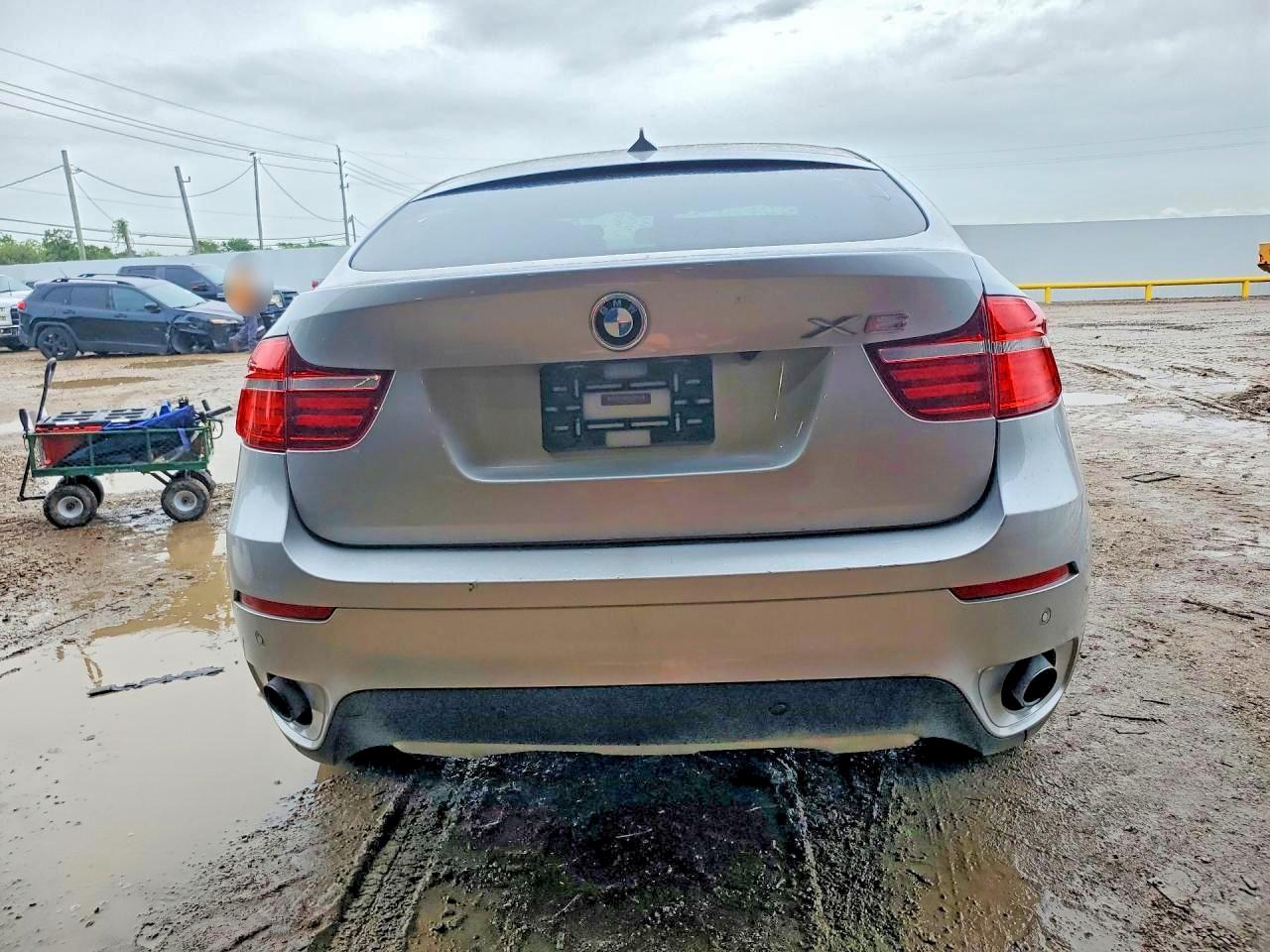 2014 Bmw X6 Xdrive35i Silver vin: 5UXFG2C51E0K41404