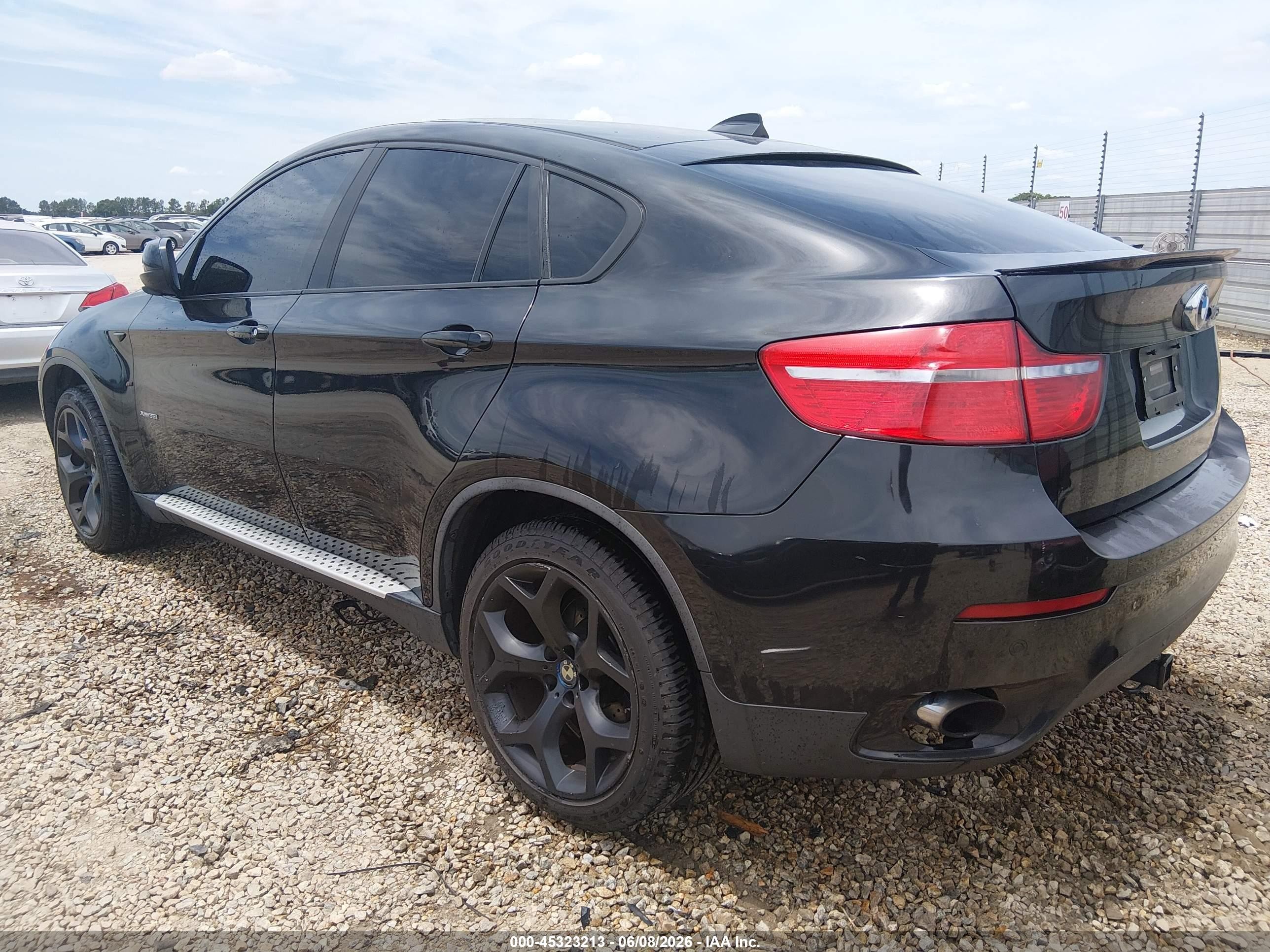 2011 Bmw X6 Xdrive35i Black vin: 5UXFG2C52BLX08095