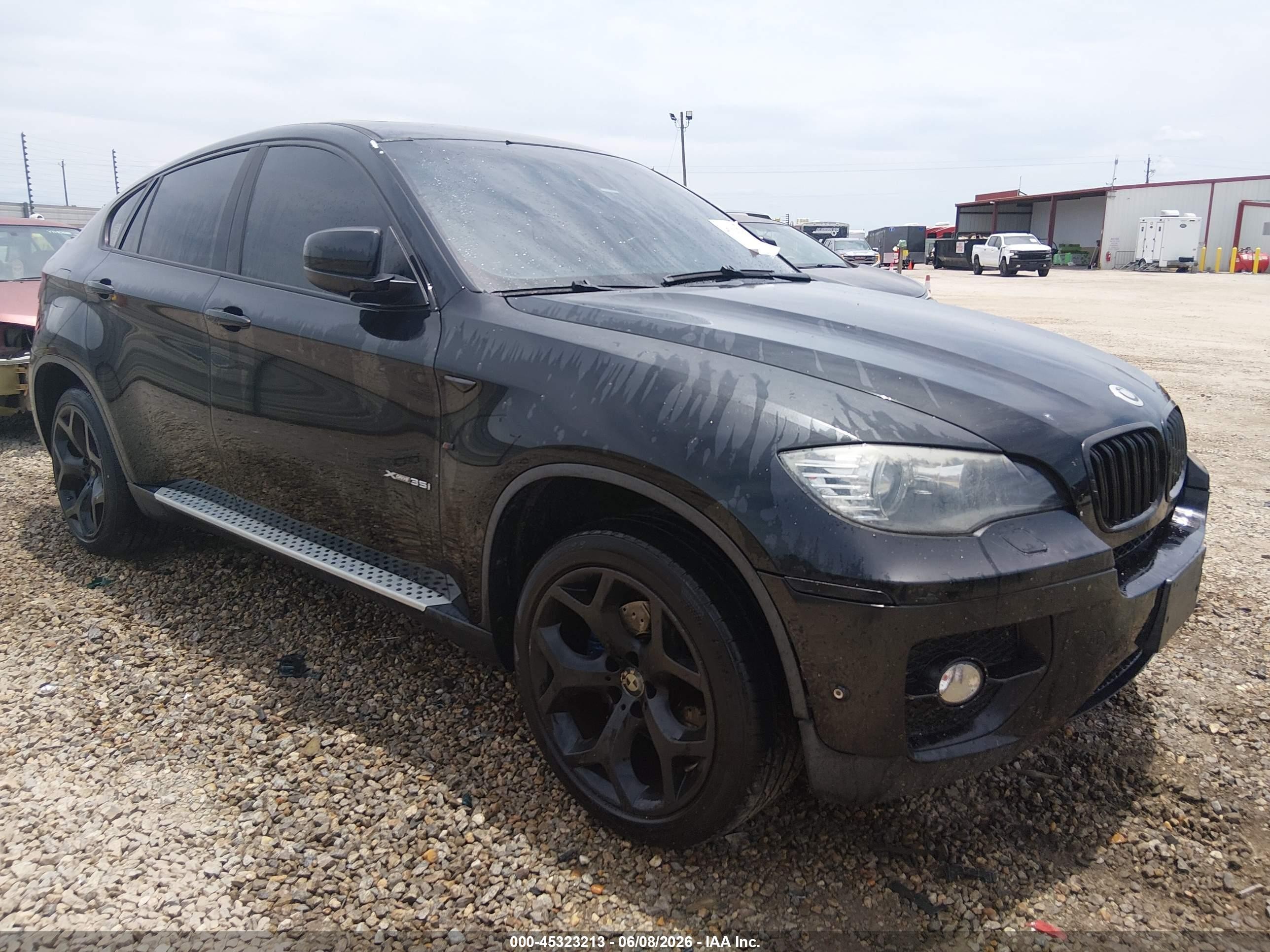 2011 Bmw X6 Xdrive35i Black vin: 5UXFG2C52BLX08095