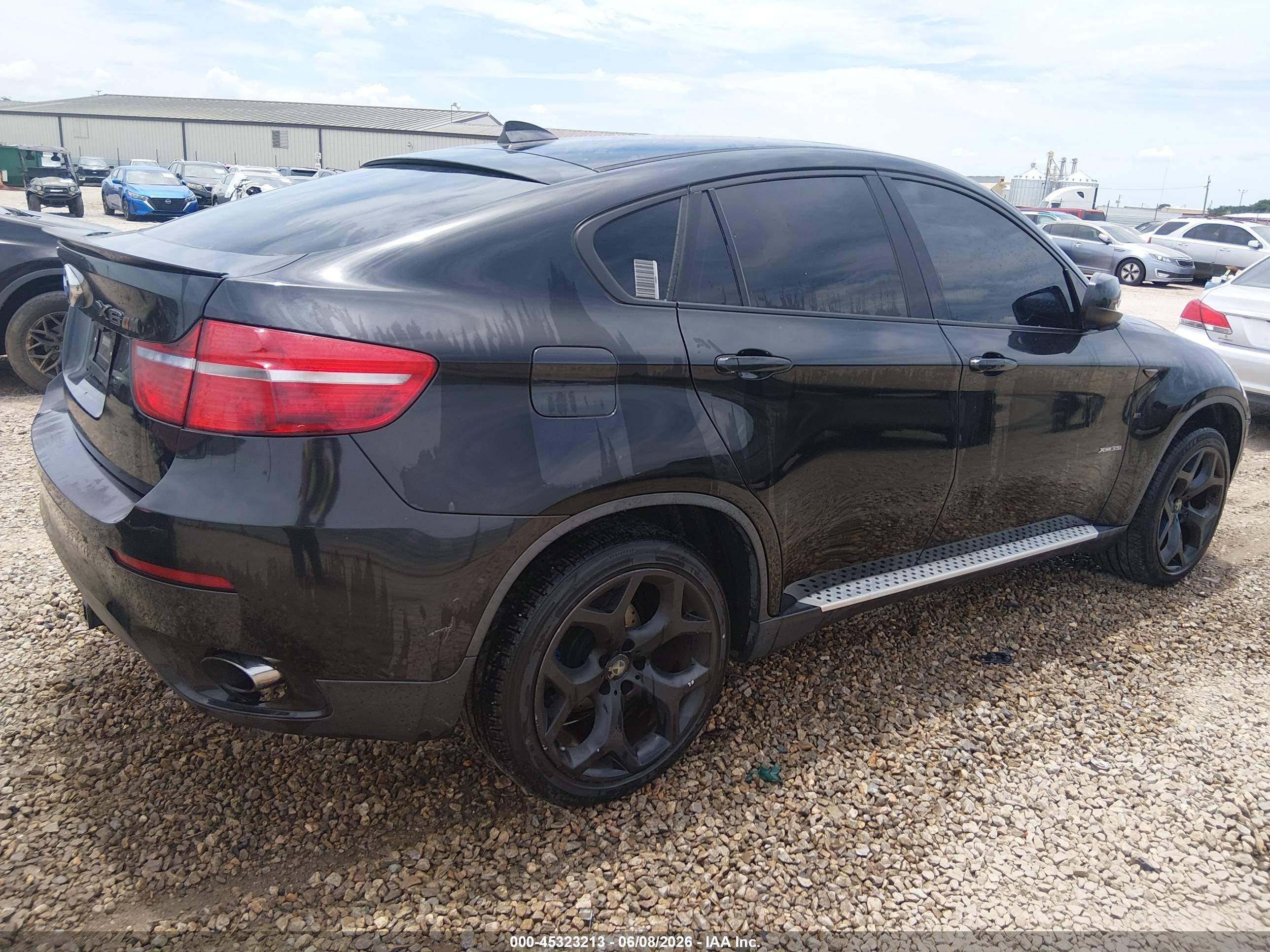 2011 Bmw X6 Xdrive35i Black vin: 5UXFG2C52BLX08095