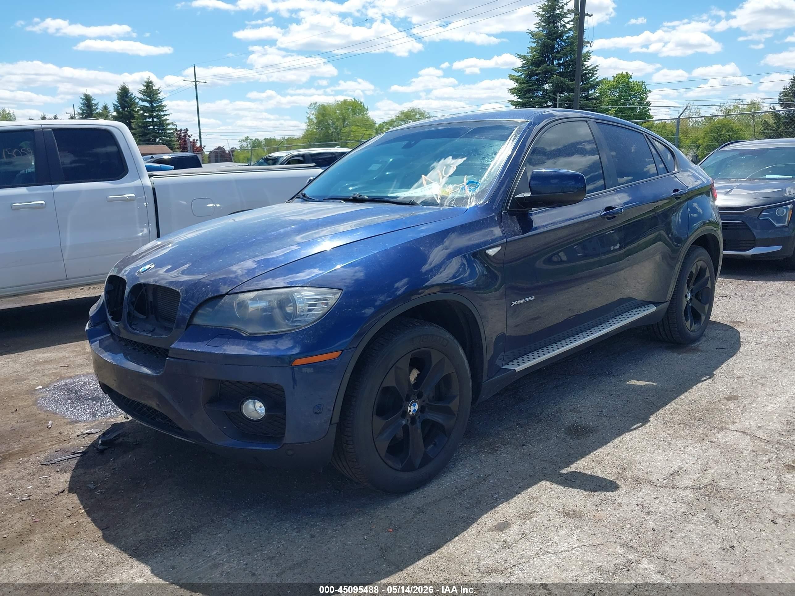 2012 Bmw X6 Xdrive35i Blue vin: 5UXFG2C52CL778844