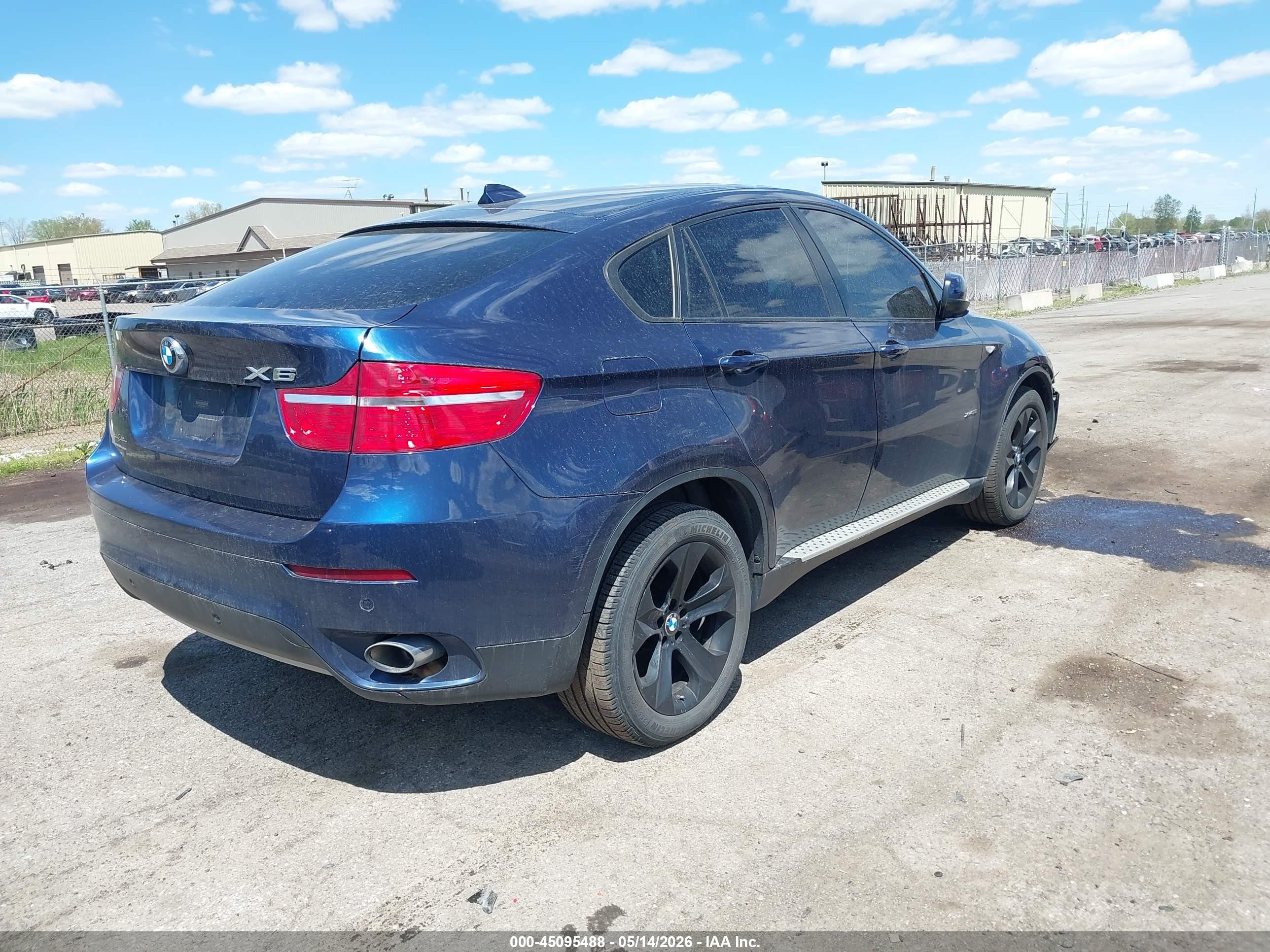 2012 Bmw X6 Xdrive35i Blue vin: 5UXFG2C52CL778844