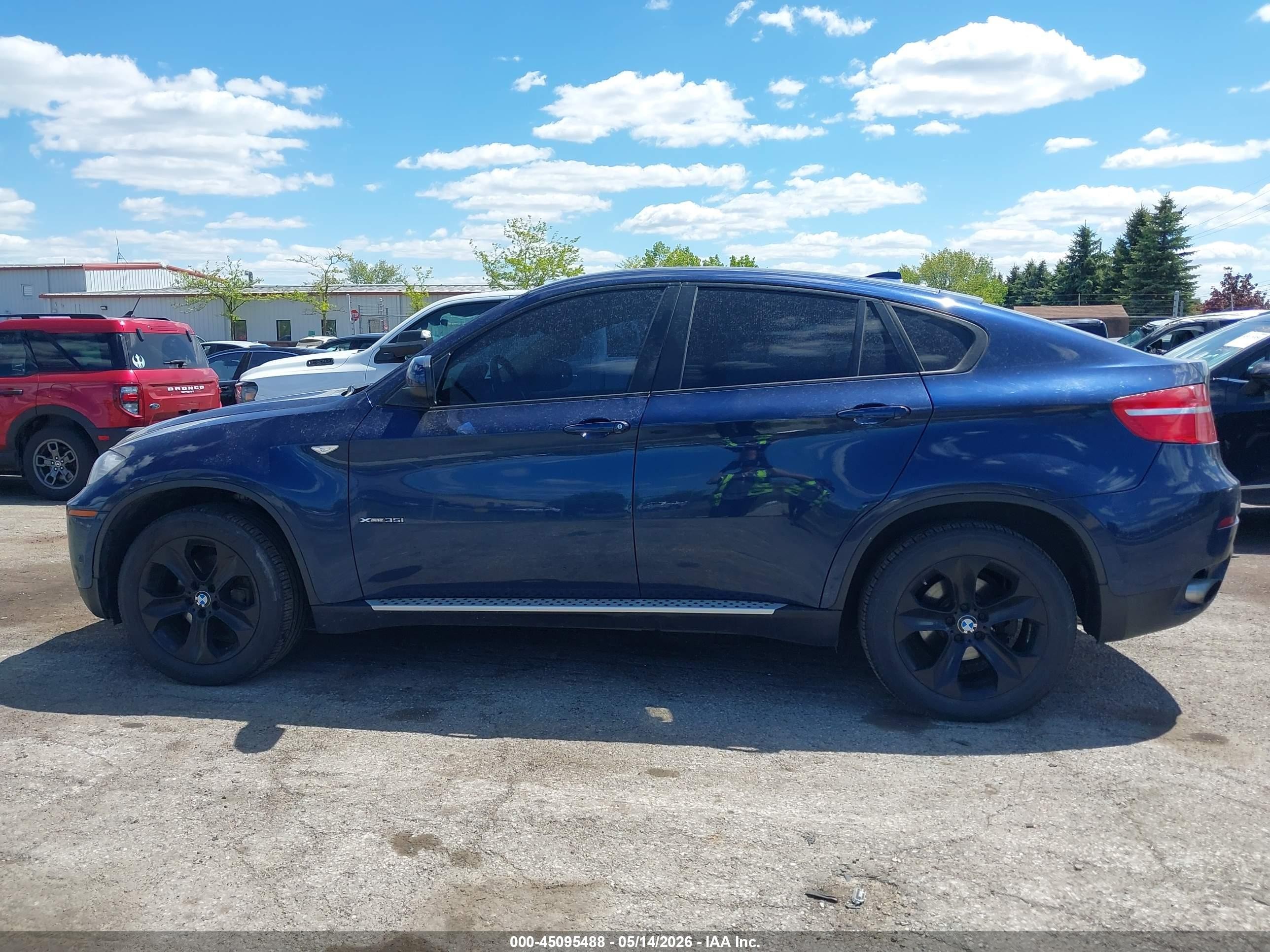 2012 Bmw X6 Xdrive35i Blue vin: 5UXFG2C52CL778844