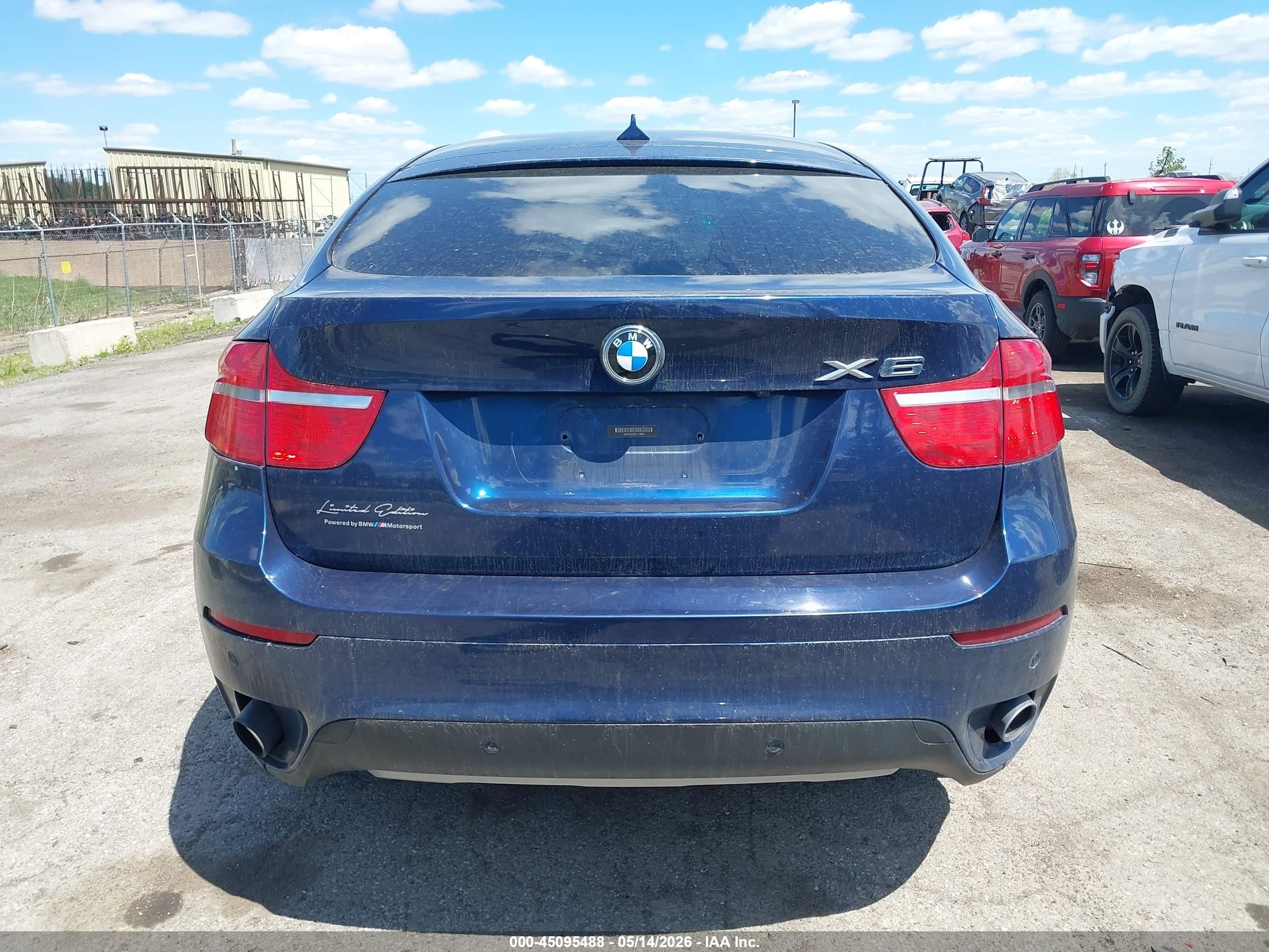 2012 Bmw X6 Xdrive35i Blue vin: 5UXFG2C52CL778844