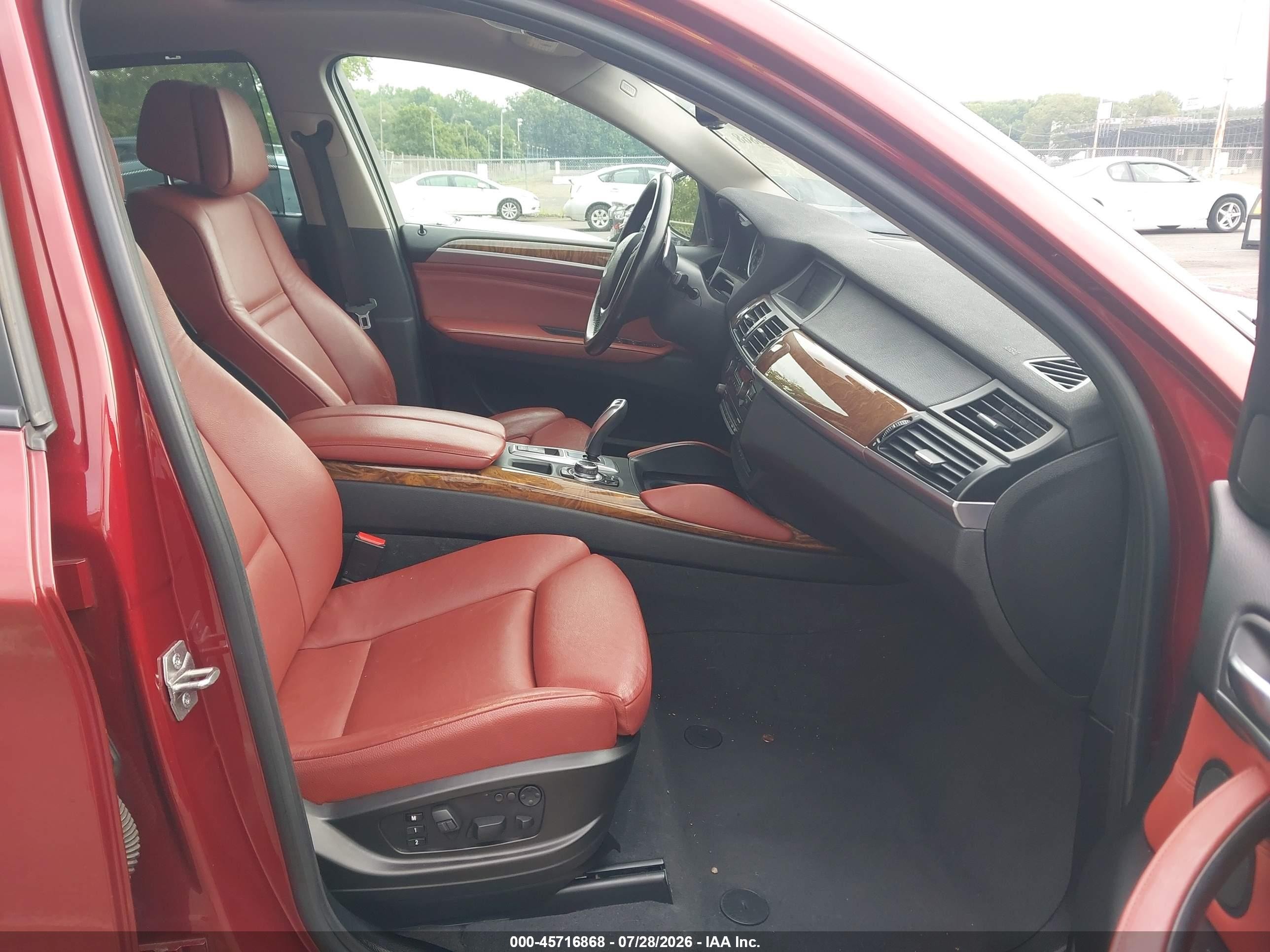2013 Bmw X6 Xdrive35i Red vin: 5UXFG2C52DL784242