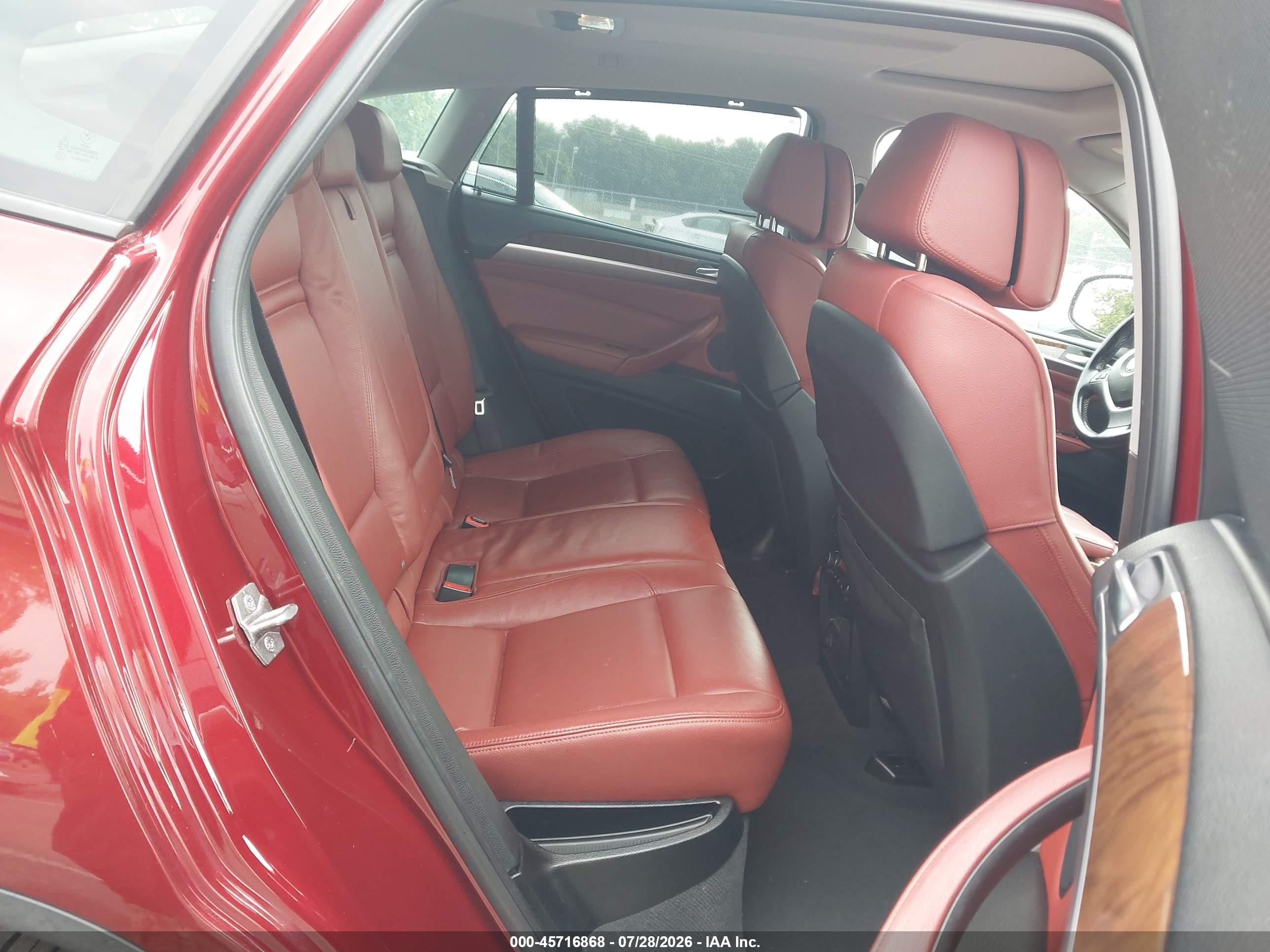 2013 Bmw X6 Xdrive35i Red vin: 5UXFG2C52DL784242