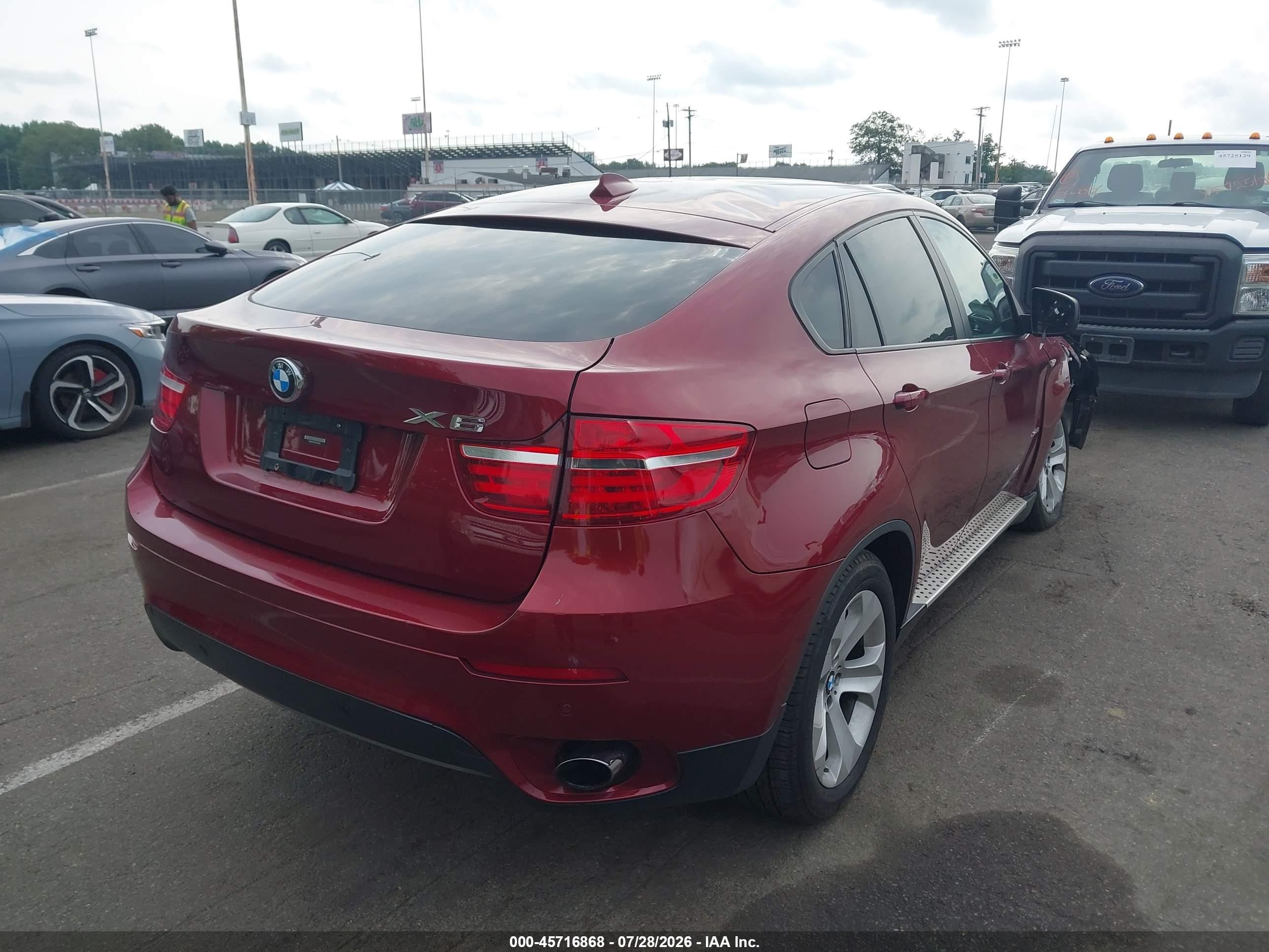 2013 Bmw X6 Xdrive35i Red vin: 5UXFG2C52DL784242