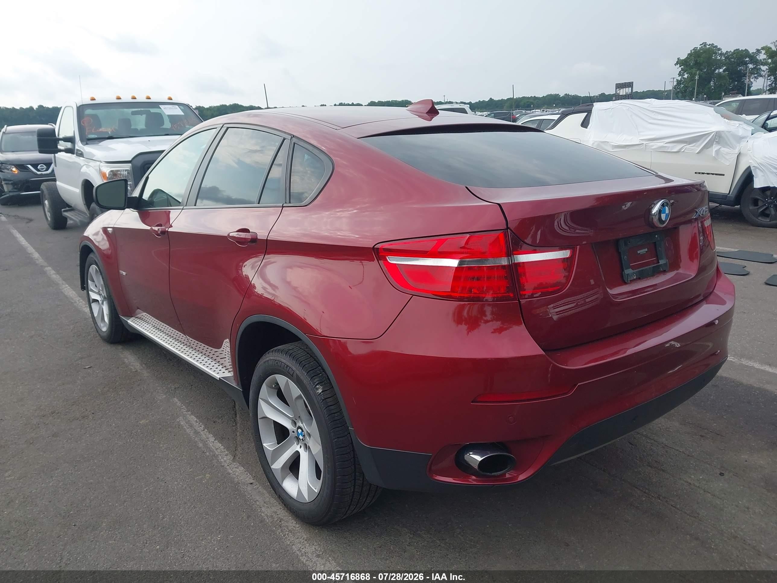 2013 Bmw X6 Xdrive35i Red vin: 5UXFG2C52DL784242