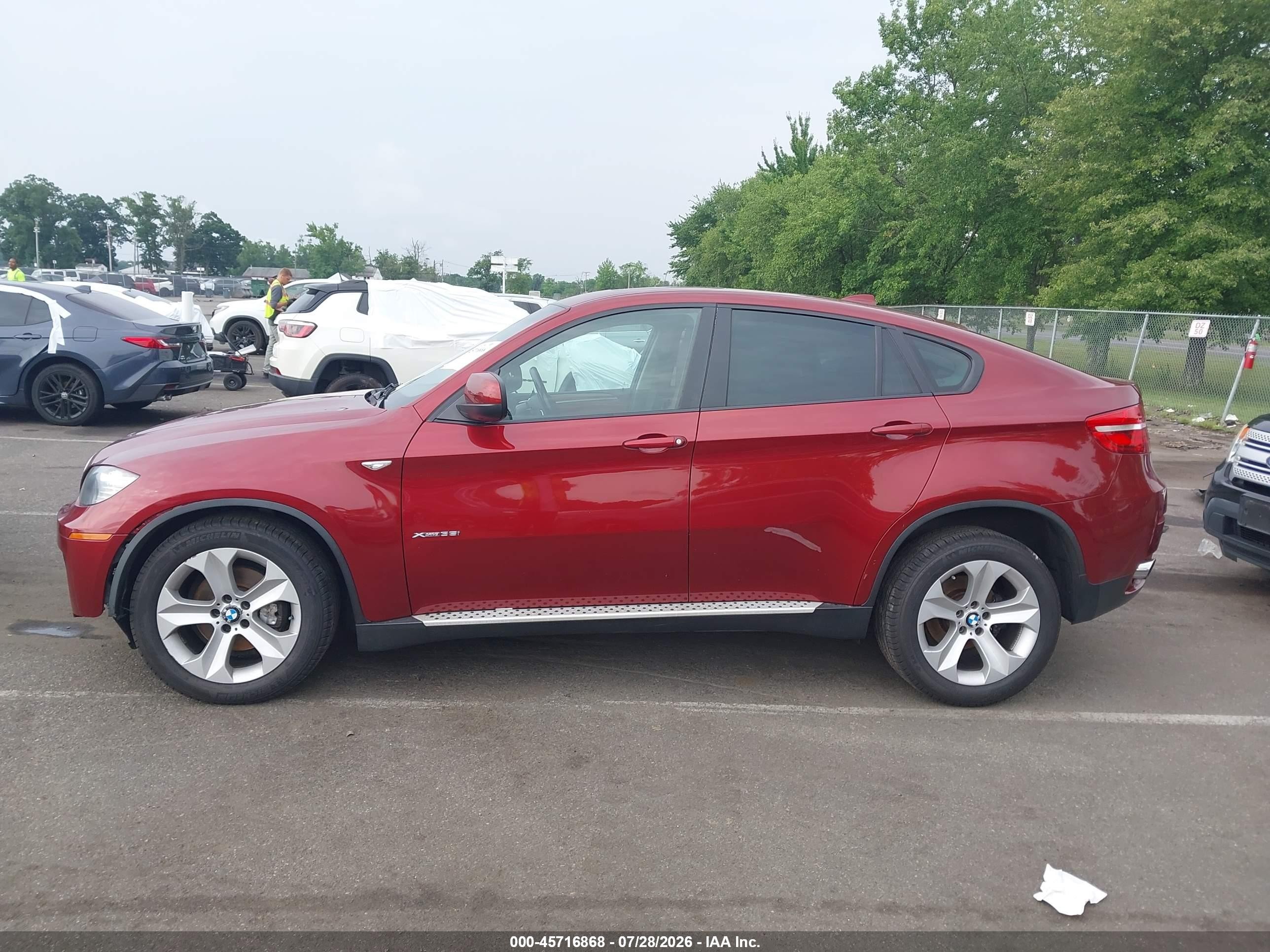 2013 Bmw X6 Xdrive35i Red vin: 5UXFG2C52DL784242