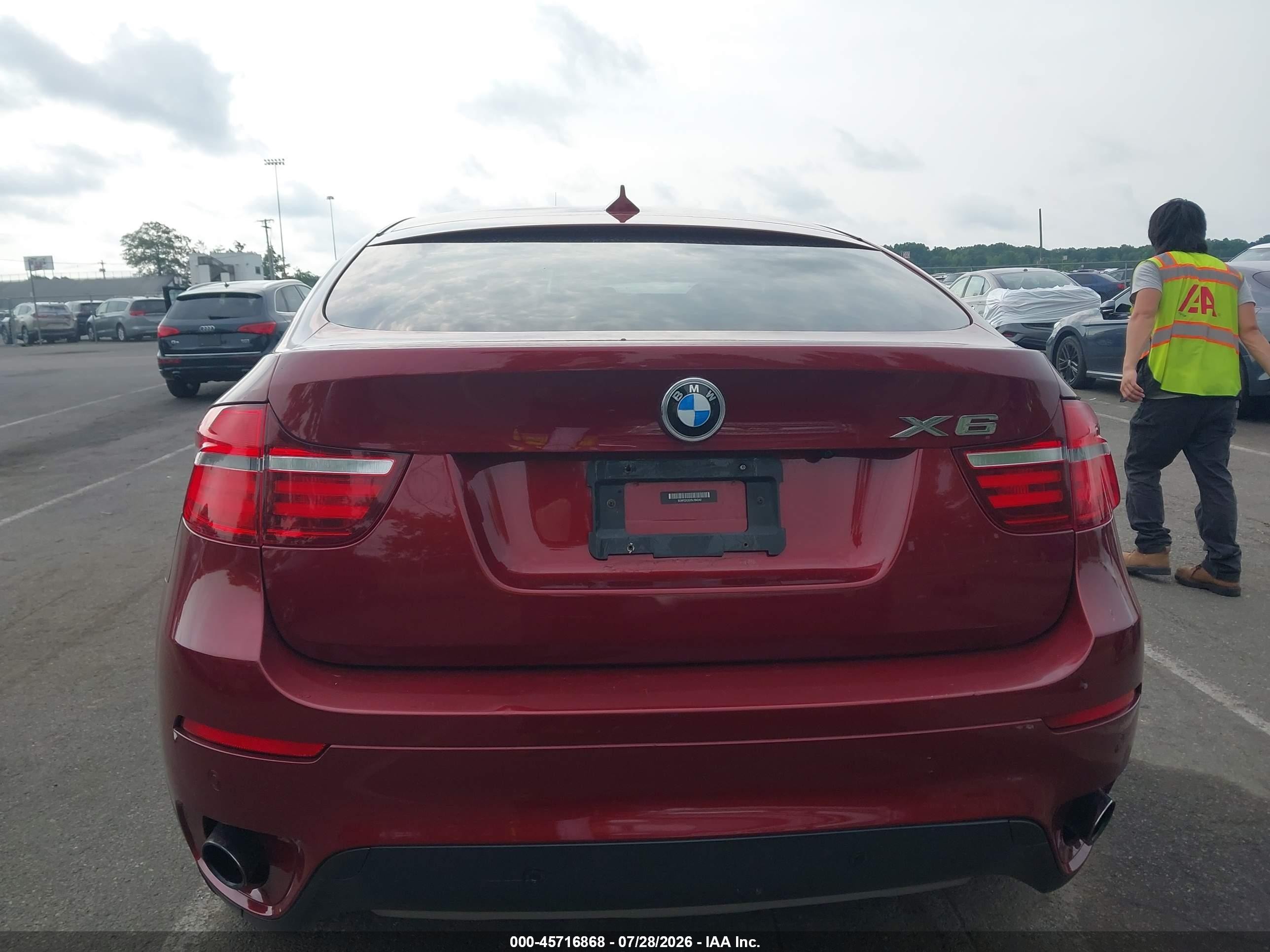 2013 Bmw X6 Xdrive35i Red vin: 5UXFG2C52DL784242