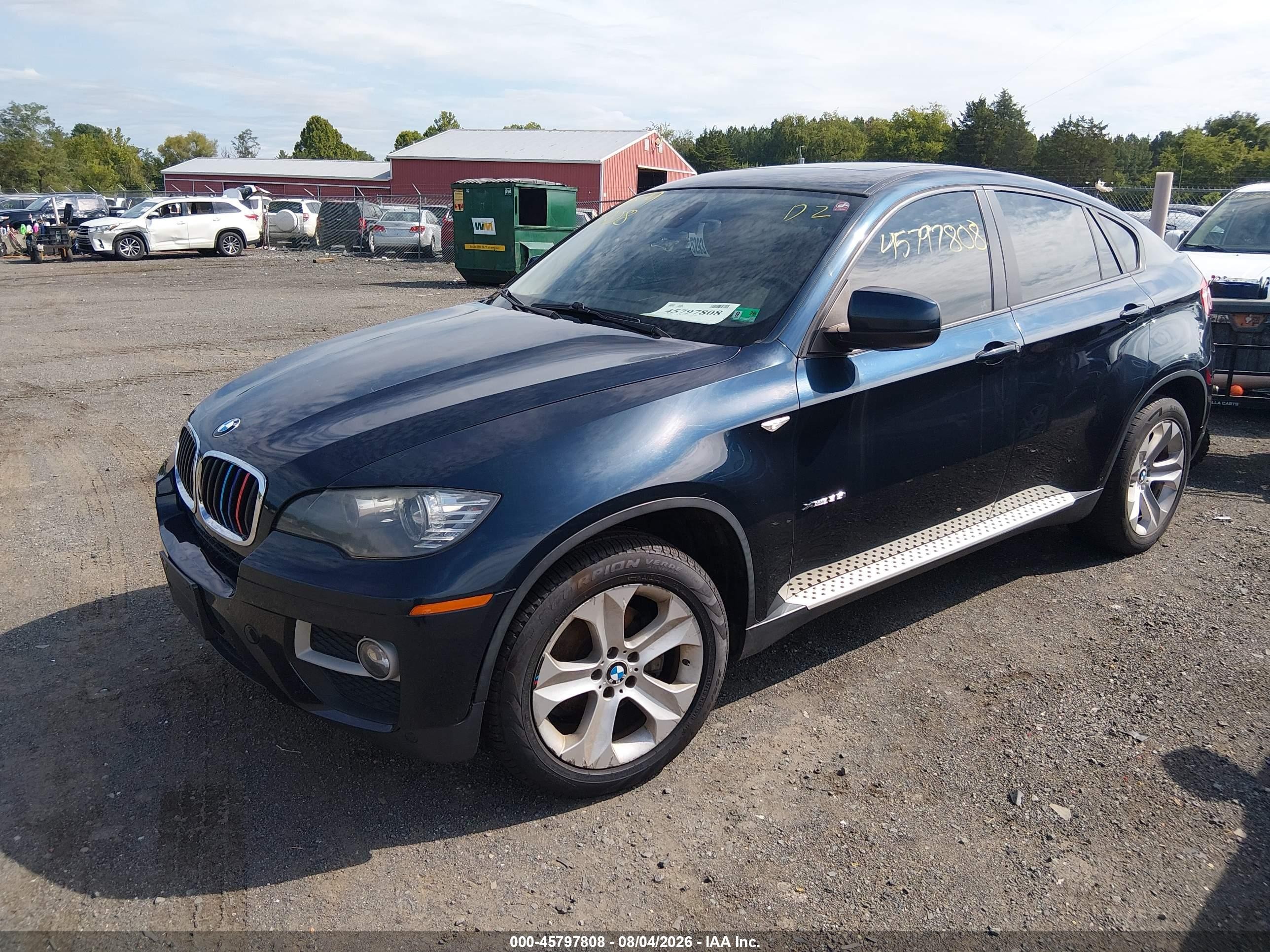 2014 Bmw X6 Xdrive35i Blue vin: 5UXFG2C52E0H10146