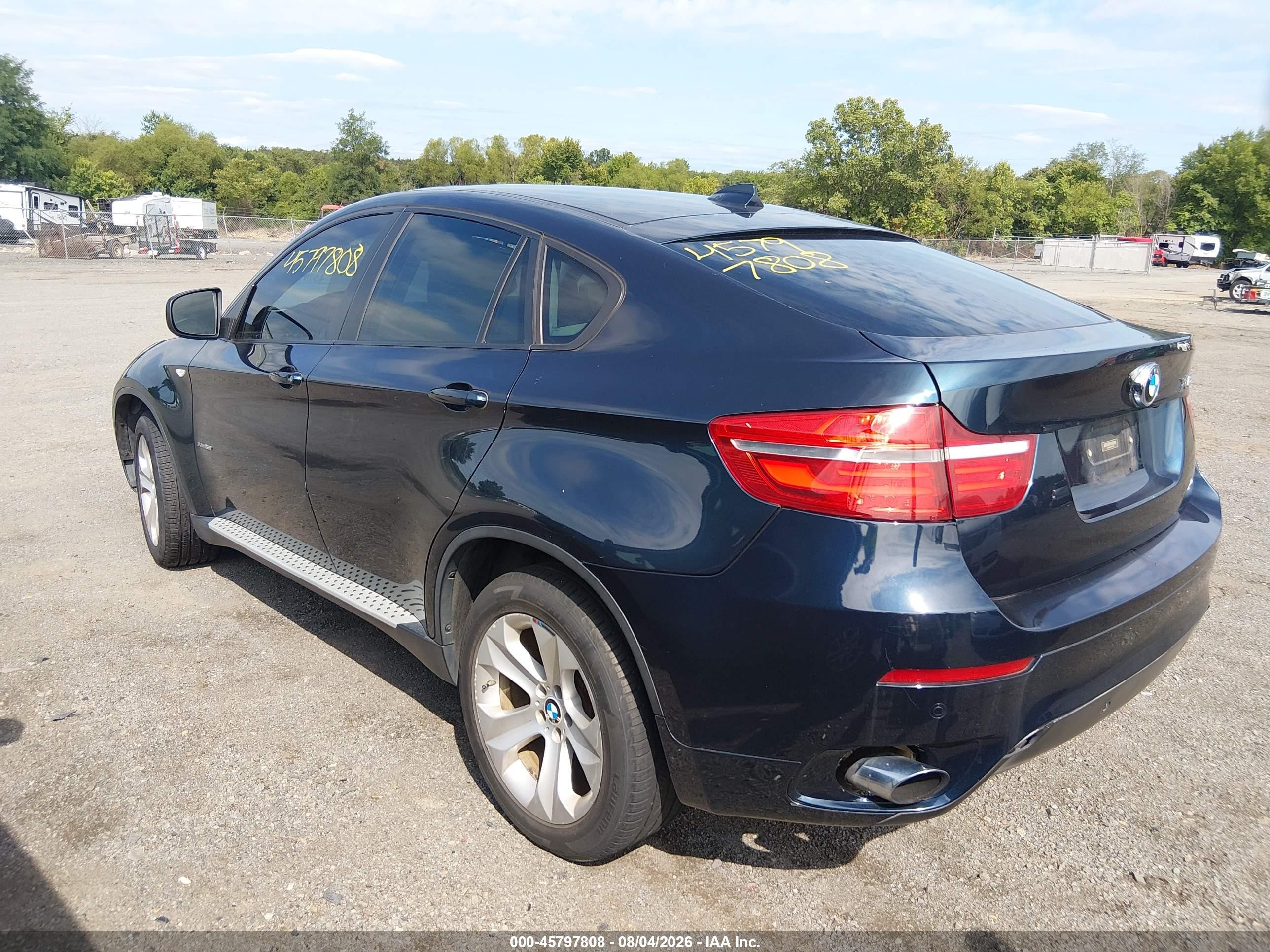 2014 Bmw X6 Xdrive35i Blue vin: 5UXFG2C52E0H10146