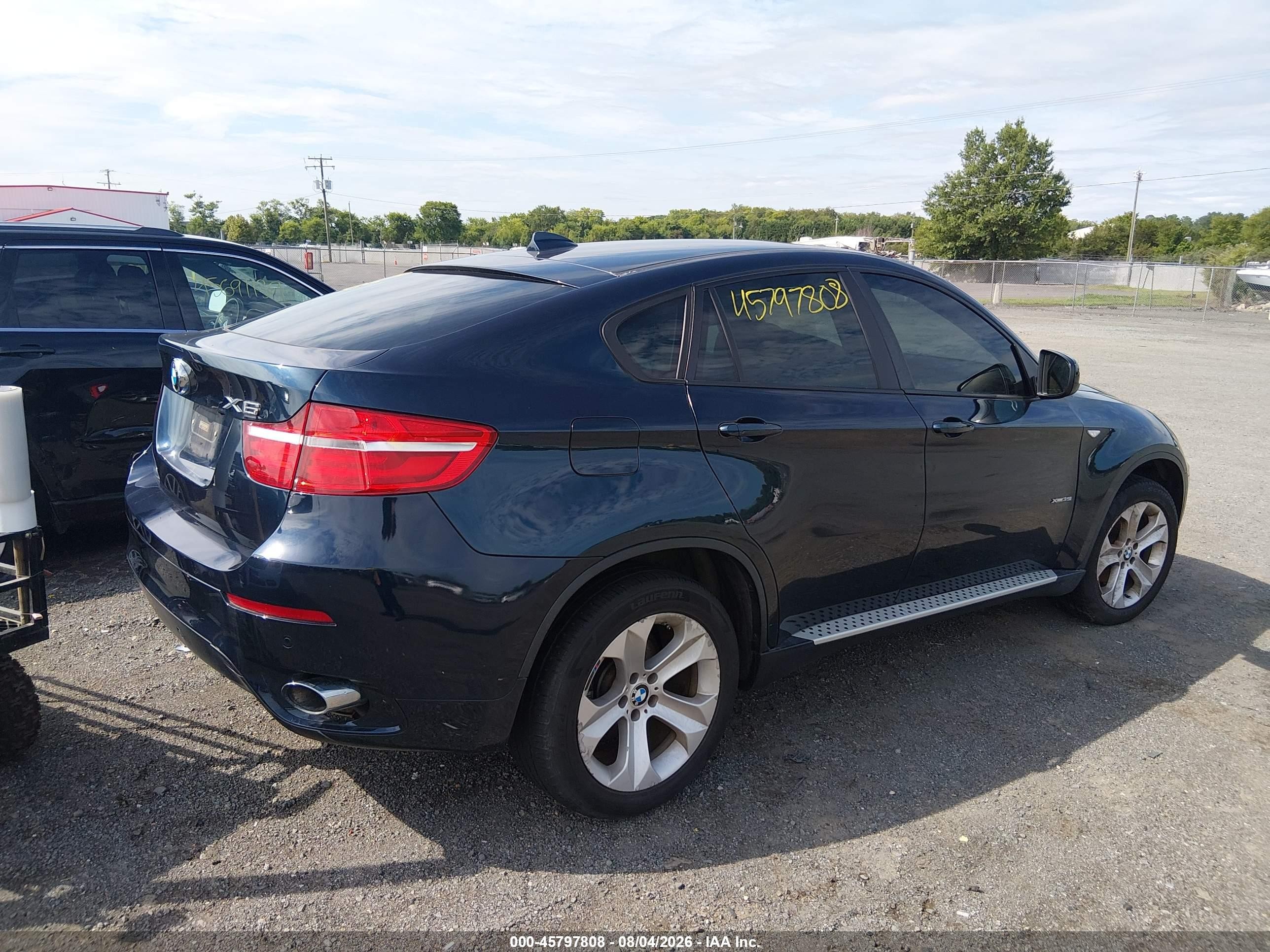 2014 Bmw X6 Xdrive35i Blue vin: 5UXFG2C52E0H10146