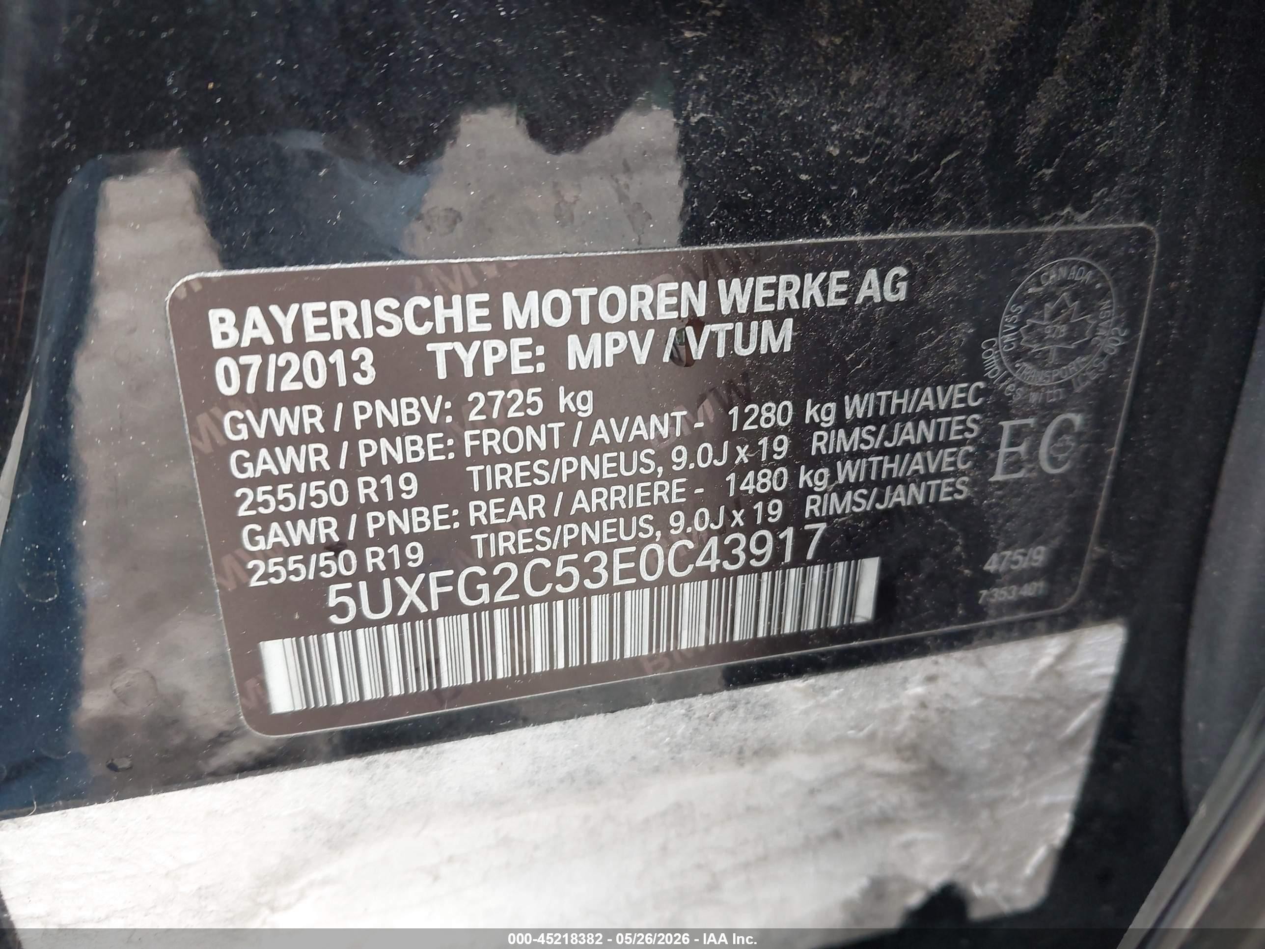 2014 Bmw X6 Xdrive35i Black vin: 5UXFG2C53E0C43917