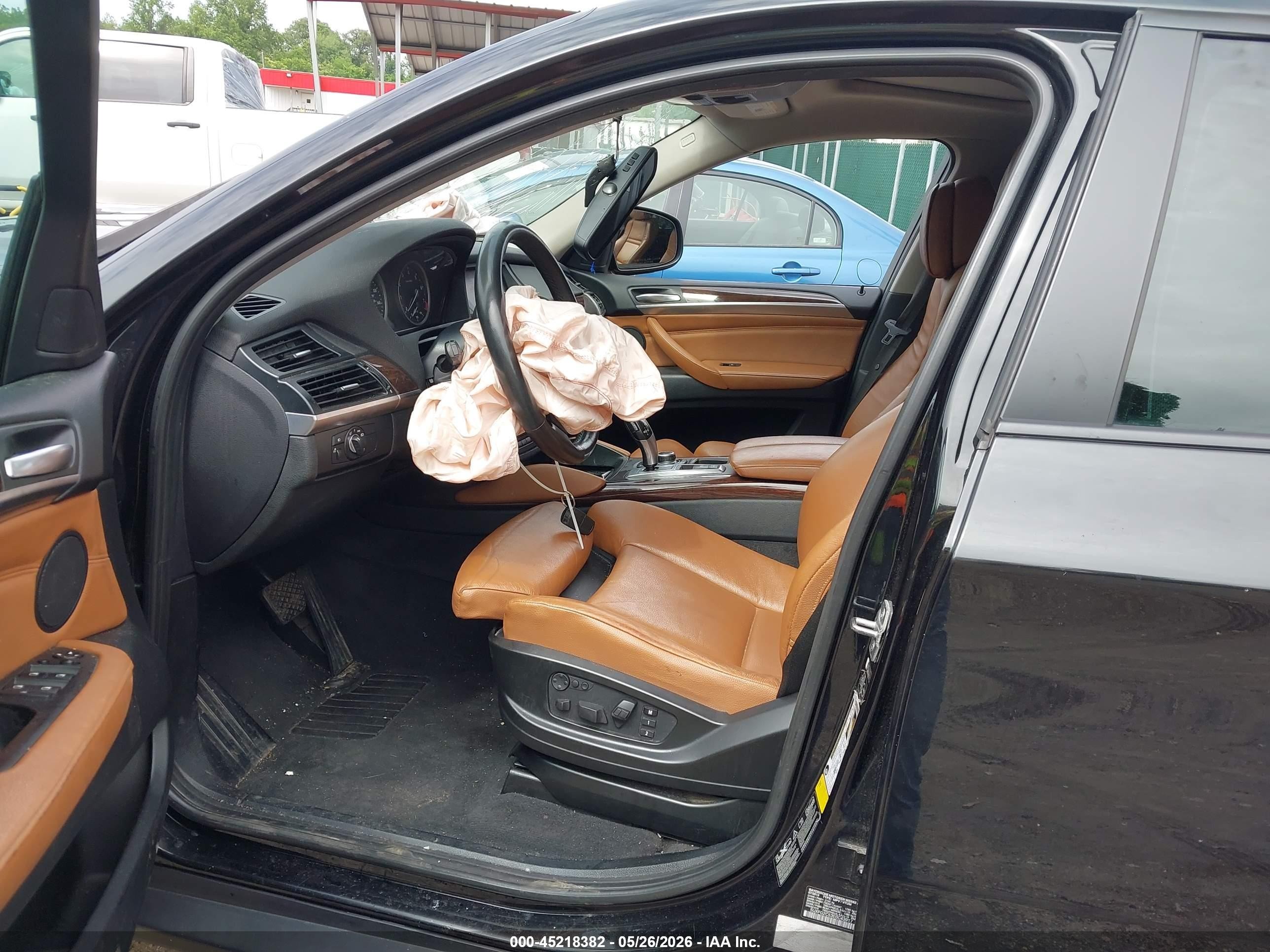 2014 Bmw X6 Xdrive35i Black vin: 5UXFG2C53E0C43917
