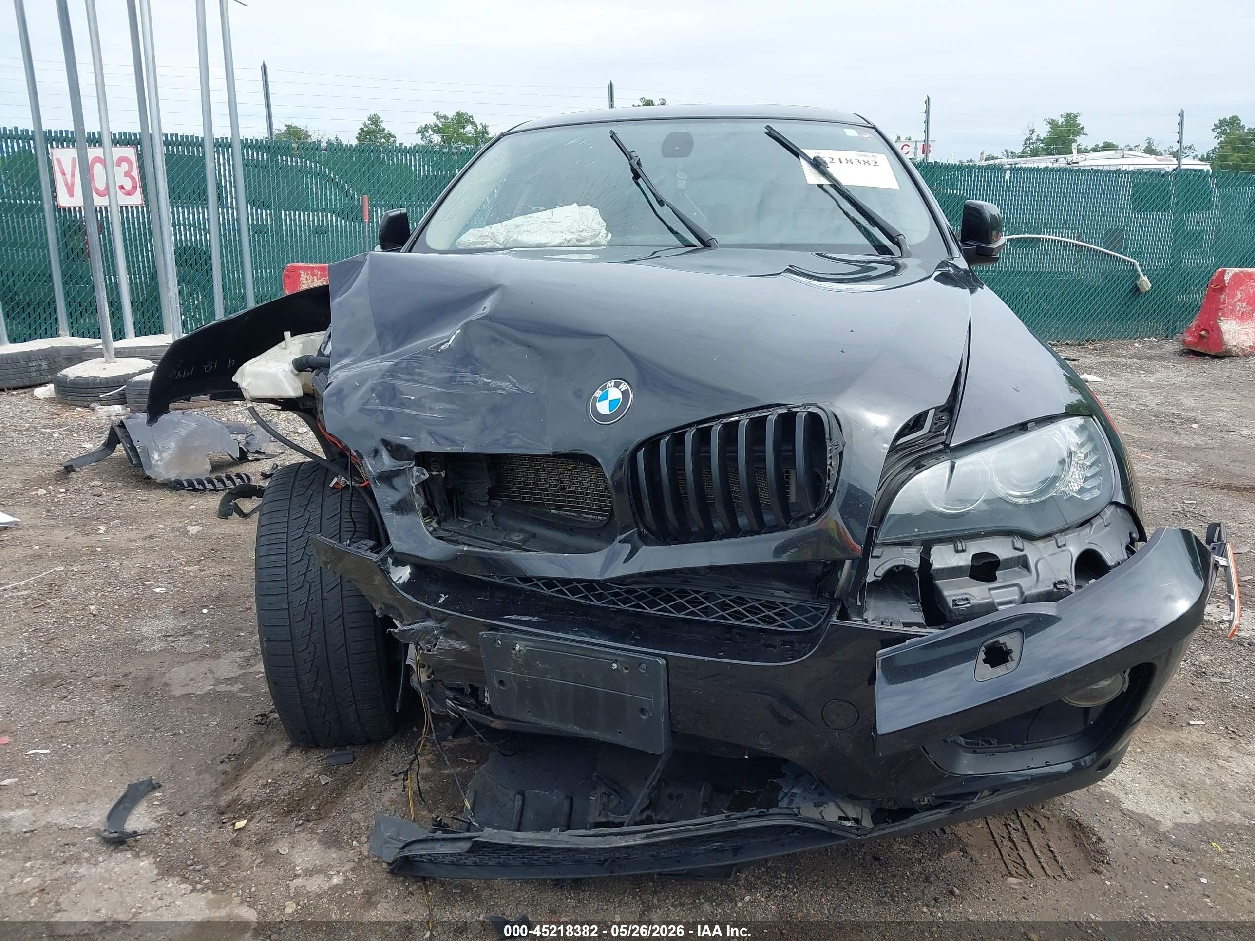 2014 Bmw X6 Xdrive35i Black vin: 5UXFG2C53E0C43917