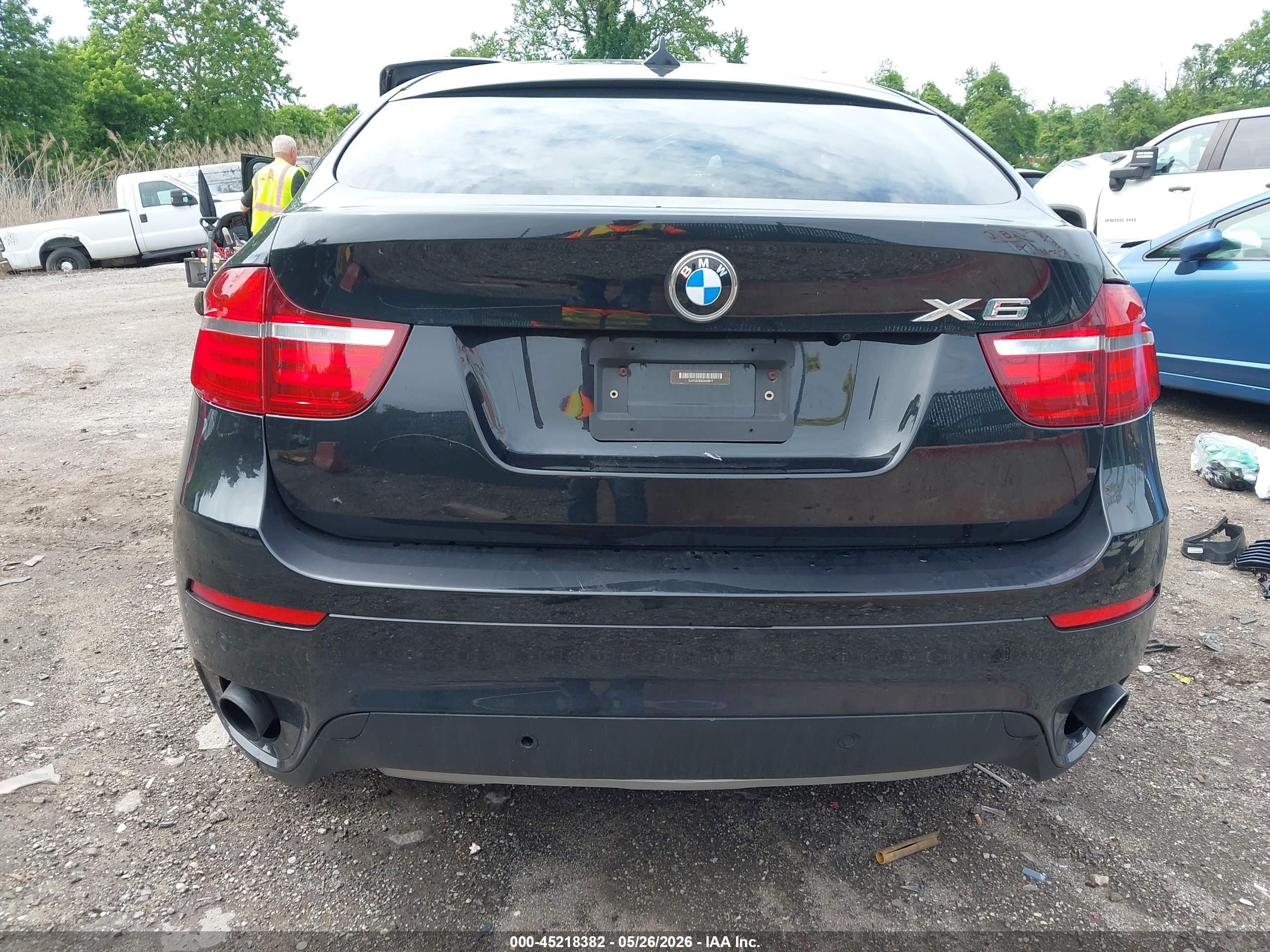 2014 Bmw X6 Xdrive35i Black vin: 5UXFG2C53E0C43917