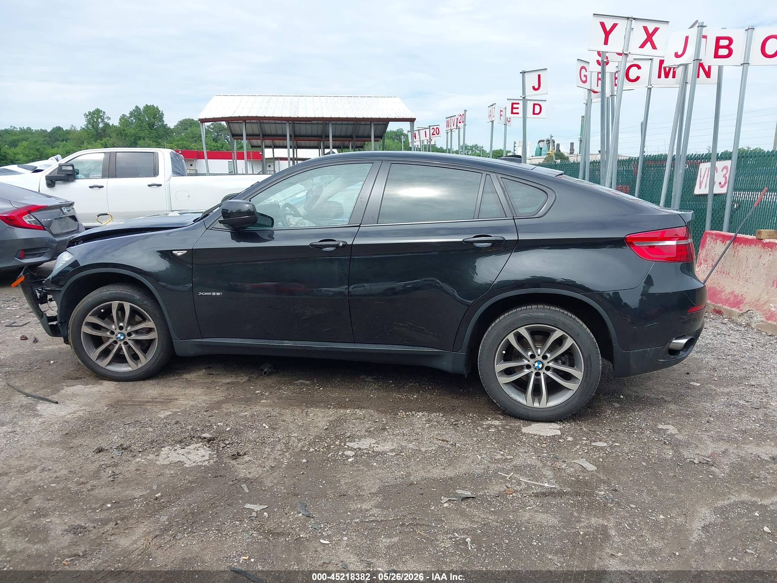 2014 Bmw X6 Xdrive35i Black vin: 5UXFG2C53E0C43917