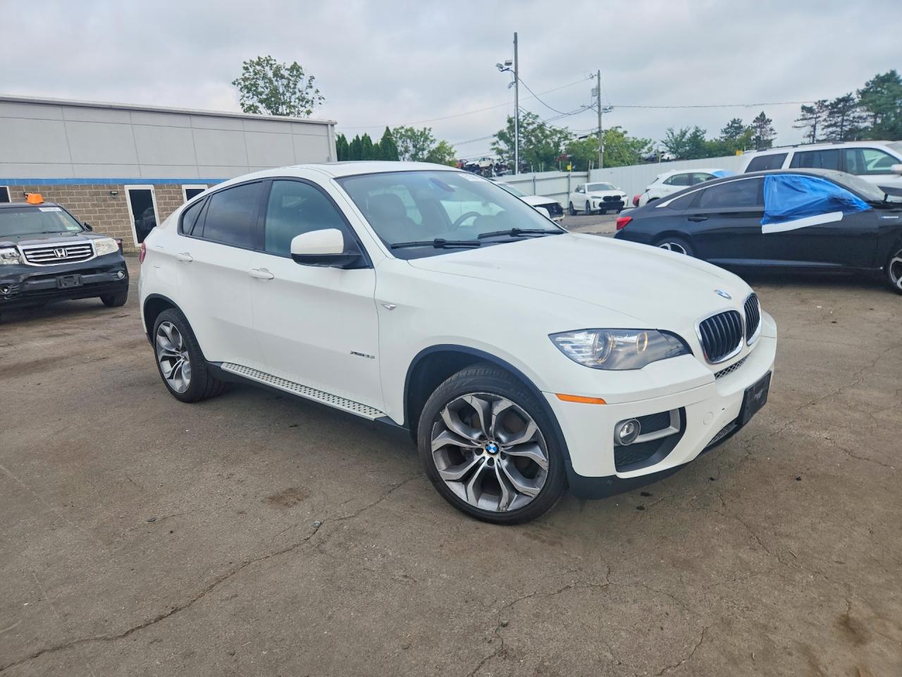 2014 Bmw X6 Xdrive35i White vin: 5UXFG2C53E0C44128