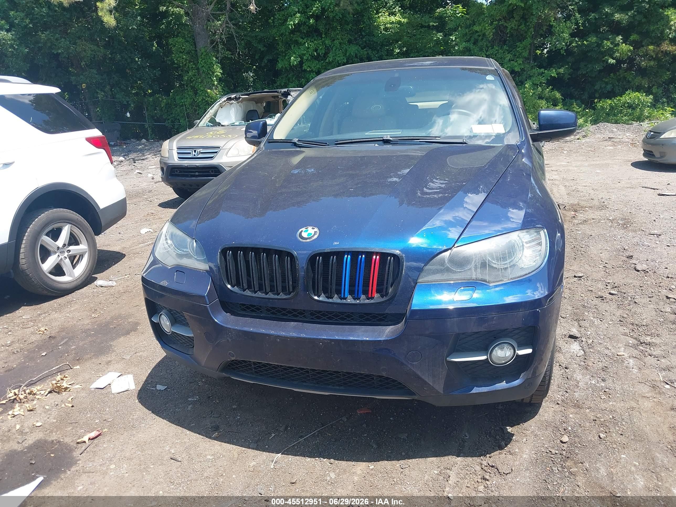 2011 Bmw X6 Xdrive35i Blue vin: 5UXFG2C54BLX06414