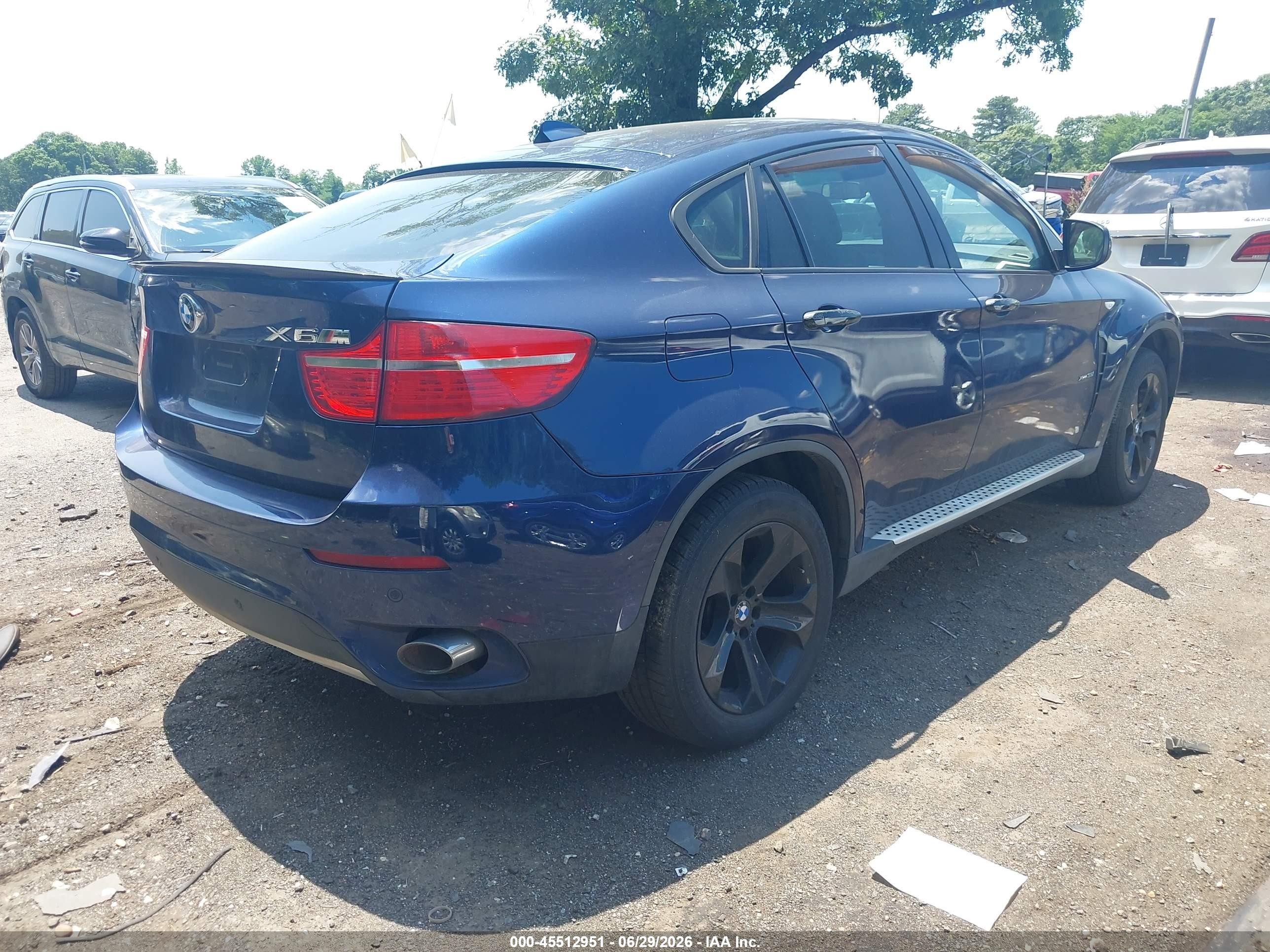 2011 Bmw X6 Xdrive35i Blue vin: 5UXFG2C54BLX06414