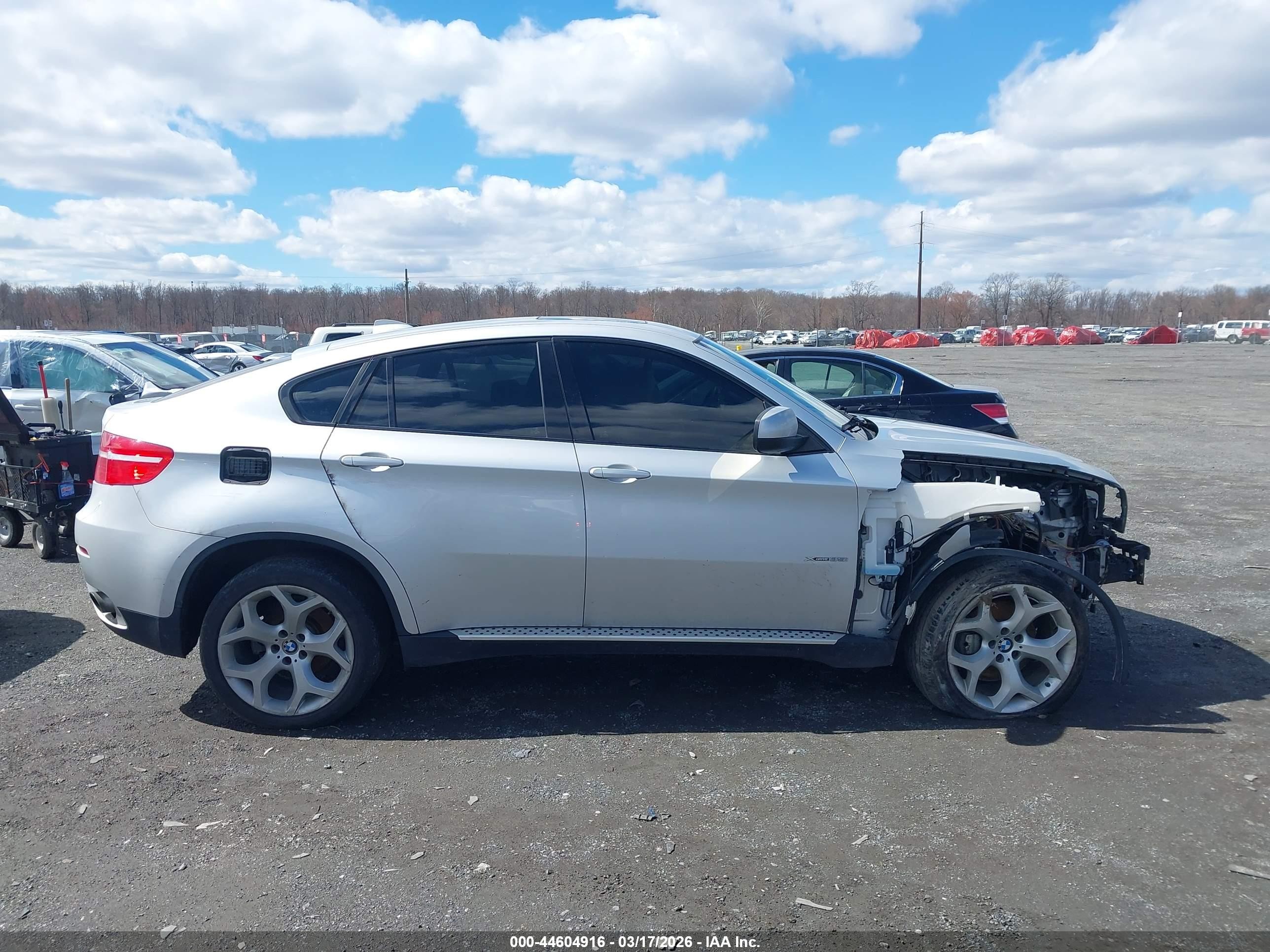 2011 Bmw X6 Xdrive35i Silver vin: 5UXFG2C55BLX06406