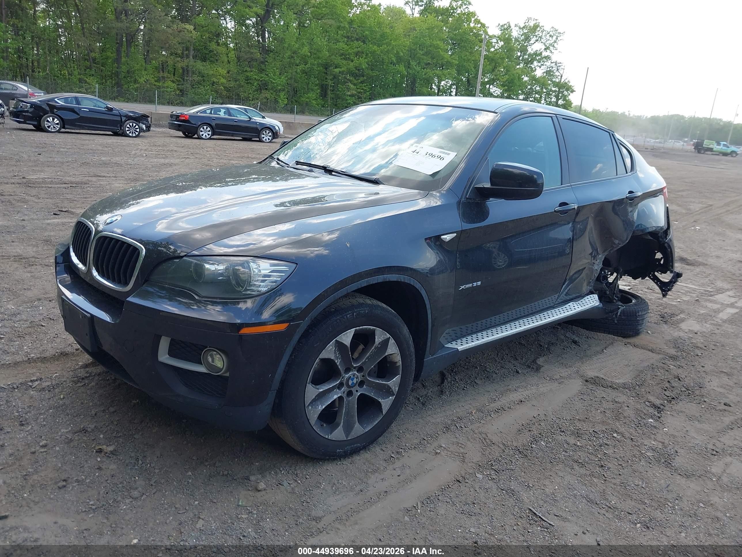 2013 Bmw X6 Xdrive35i Black vin: 5UXFG2C55DL788379