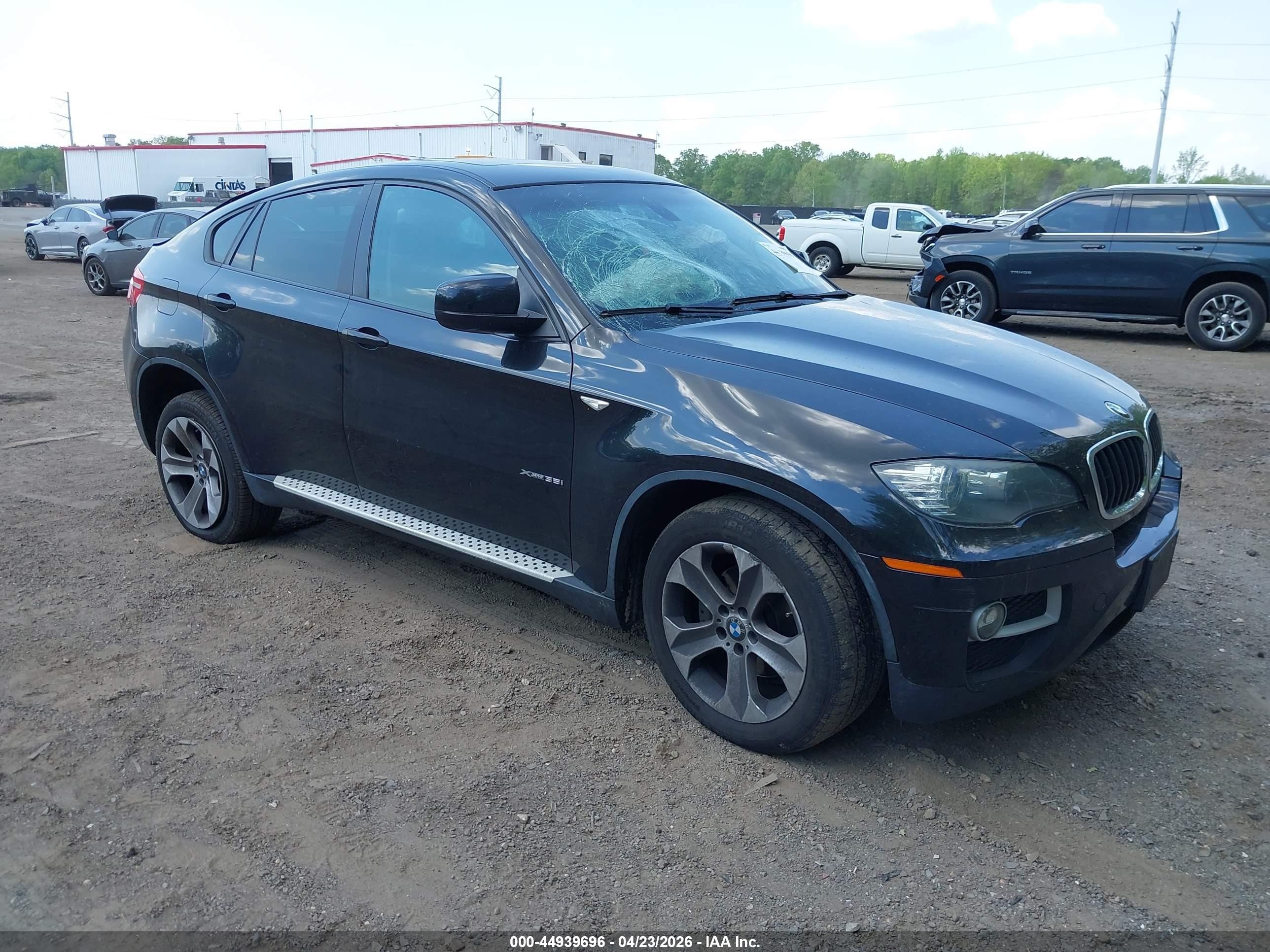 2013 Bmw X6 Xdrive35i Black vin: 5UXFG2C55DL788379