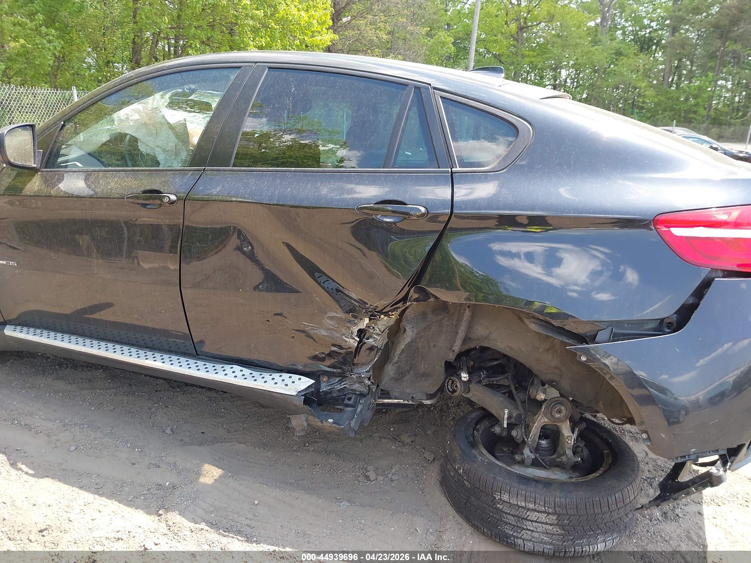 2013 Bmw X6 Xdrive35i Black vin: 5UXFG2C55DL788379