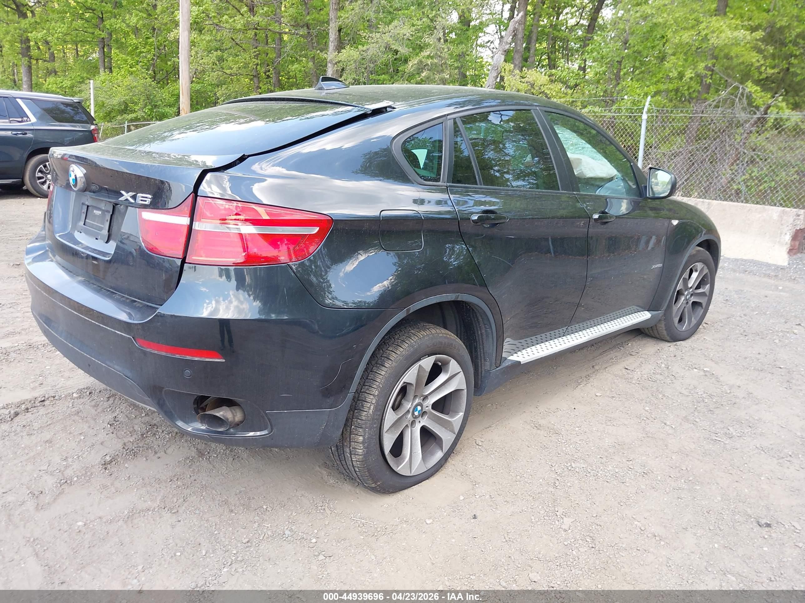 2013 Bmw X6 Xdrive35i Black vin: 5UXFG2C55DL788379