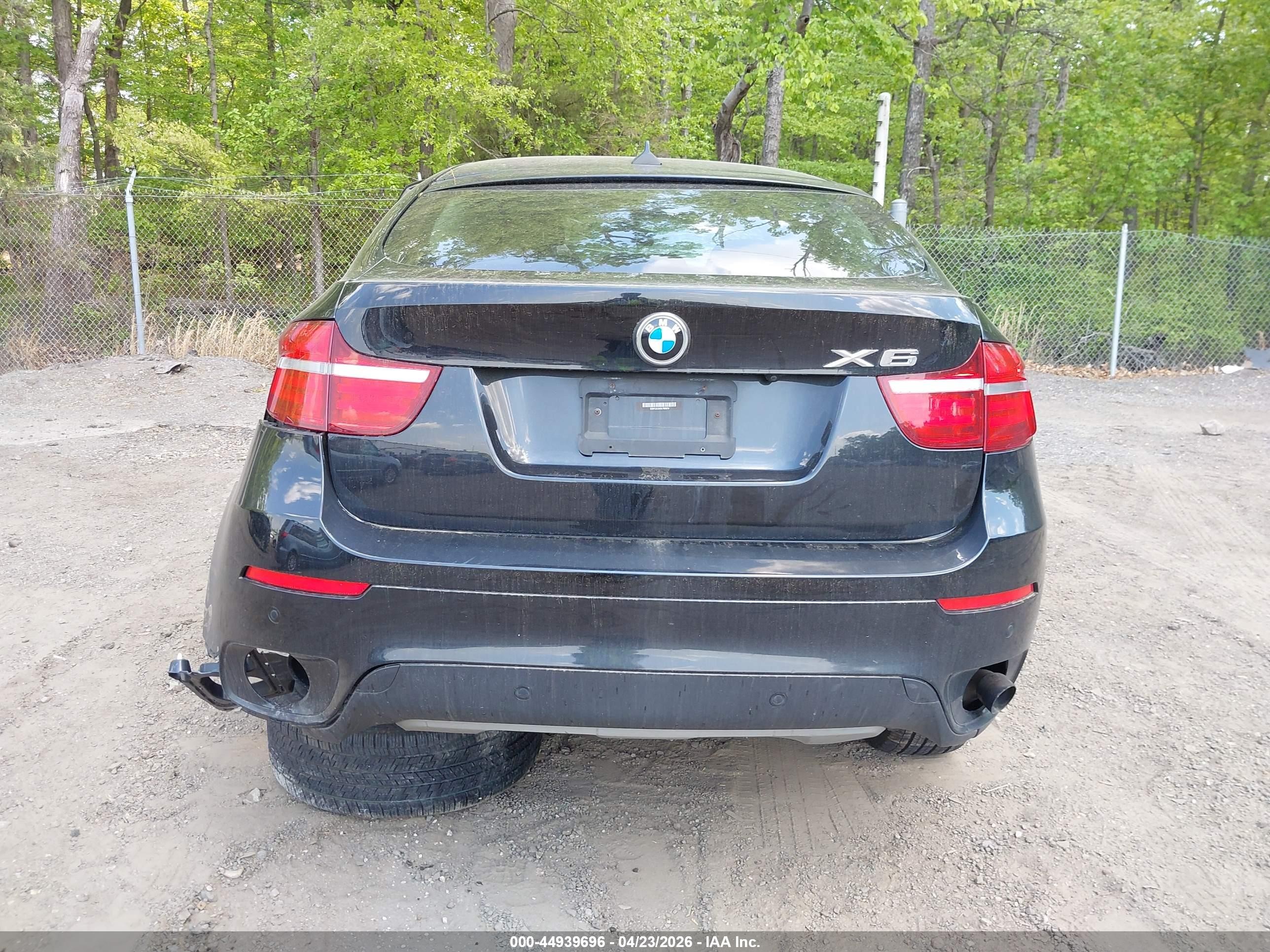 2013 Bmw X6 Xdrive35i Black vin: 5UXFG2C55DL788379