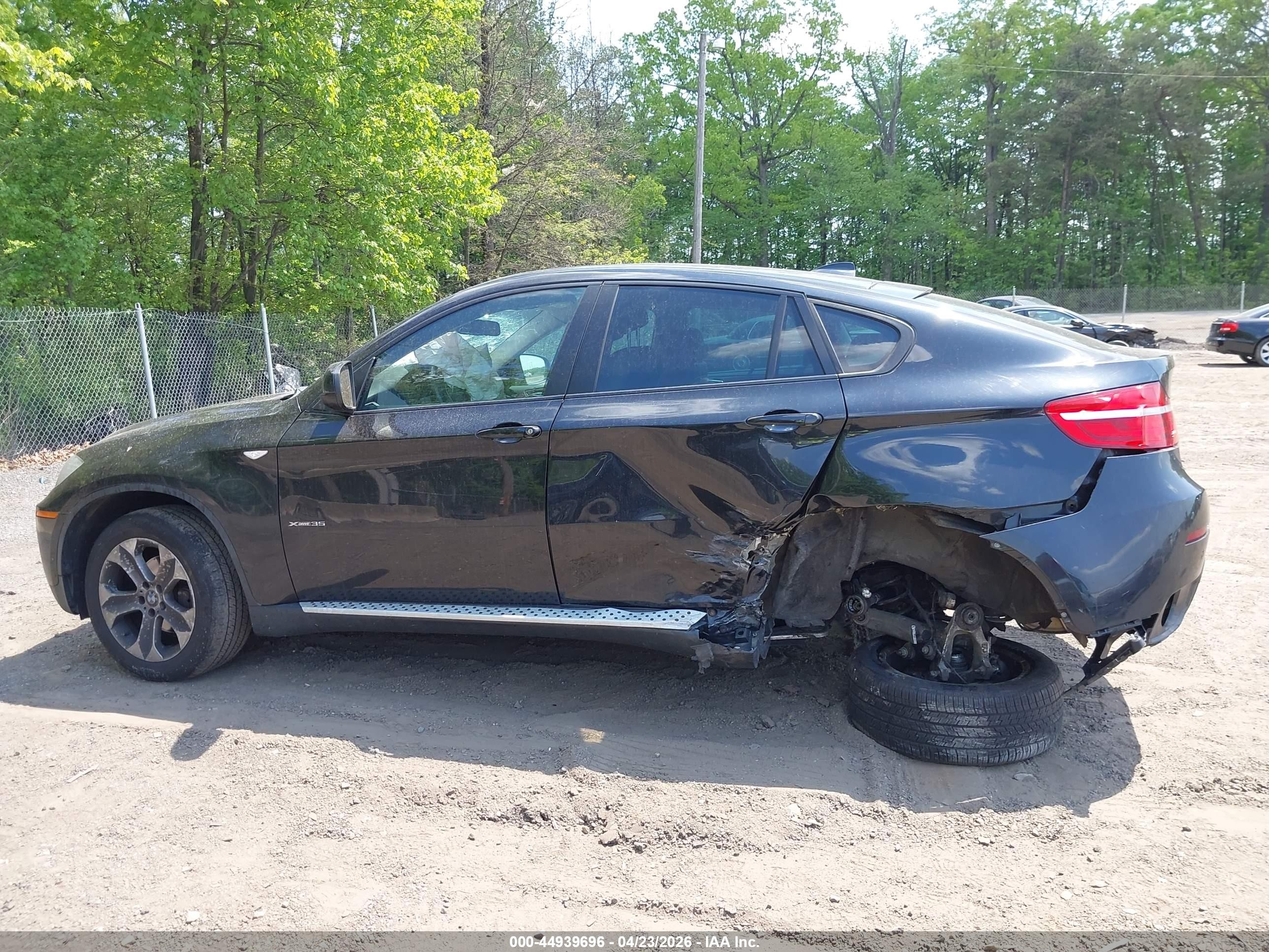 2013 Bmw X6 Xdrive35i Black vin: 5UXFG2C55DL788379