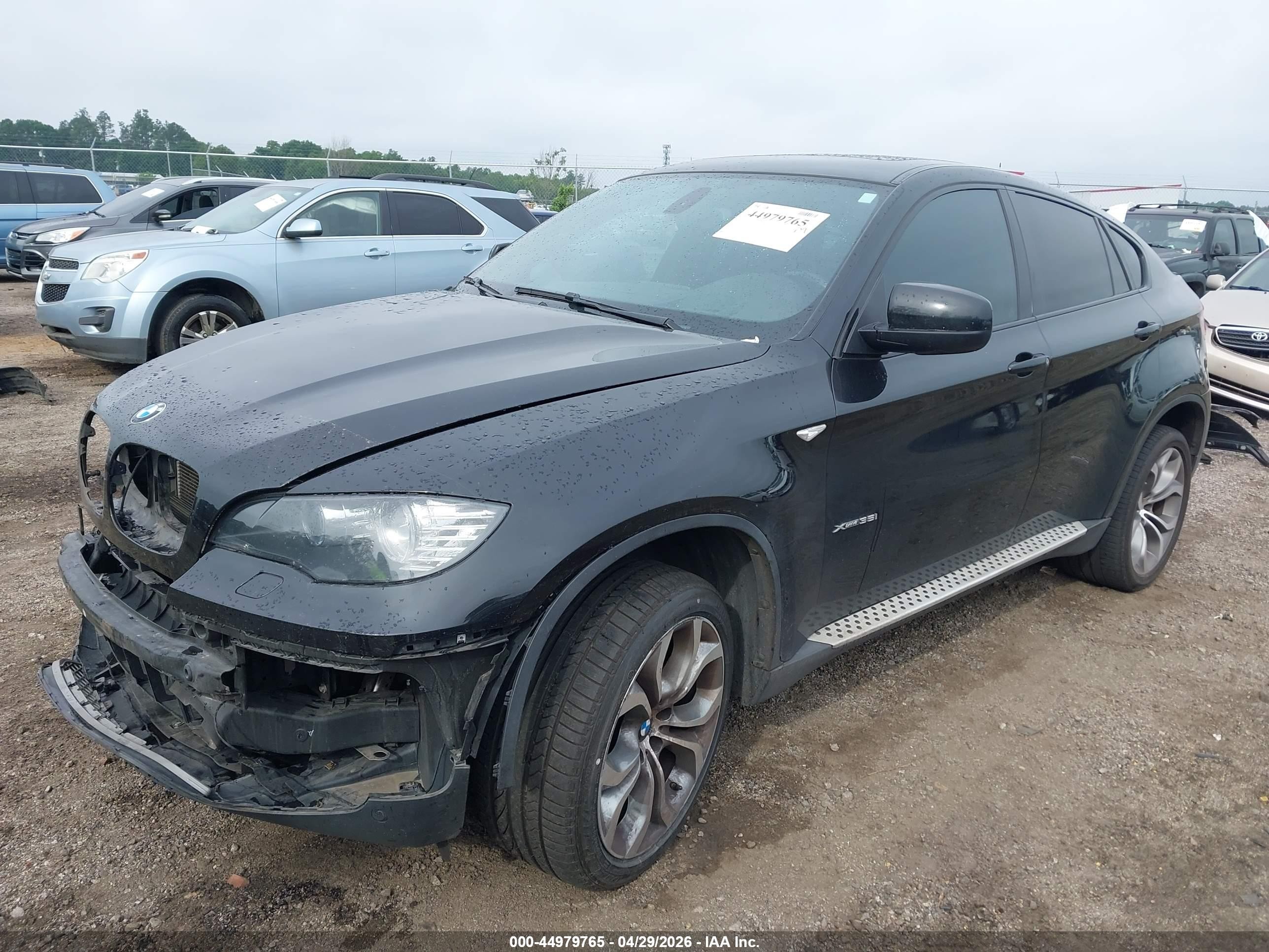 2014 Bmw X6 Xdrive35i Black vin: 5UXFG2C55E0C44471