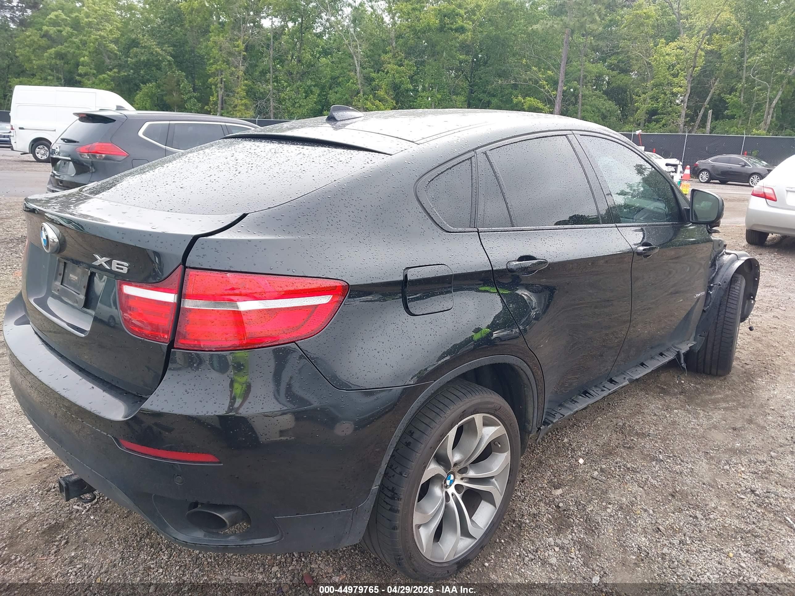 2014 Bmw X6 Xdrive35i Black vin: 5UXFG2C55E0C44471
