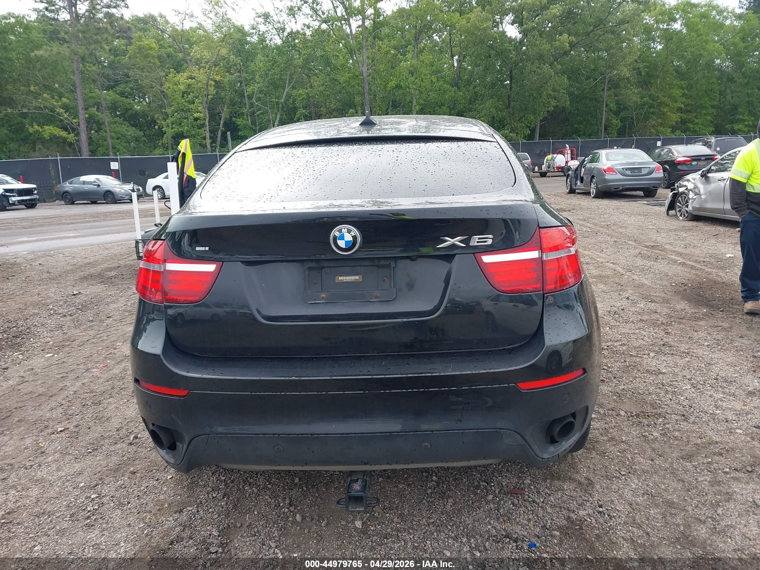 2014 Bmw X6 Xdrive35i Black vin: 5UXFG2C55E0C44471