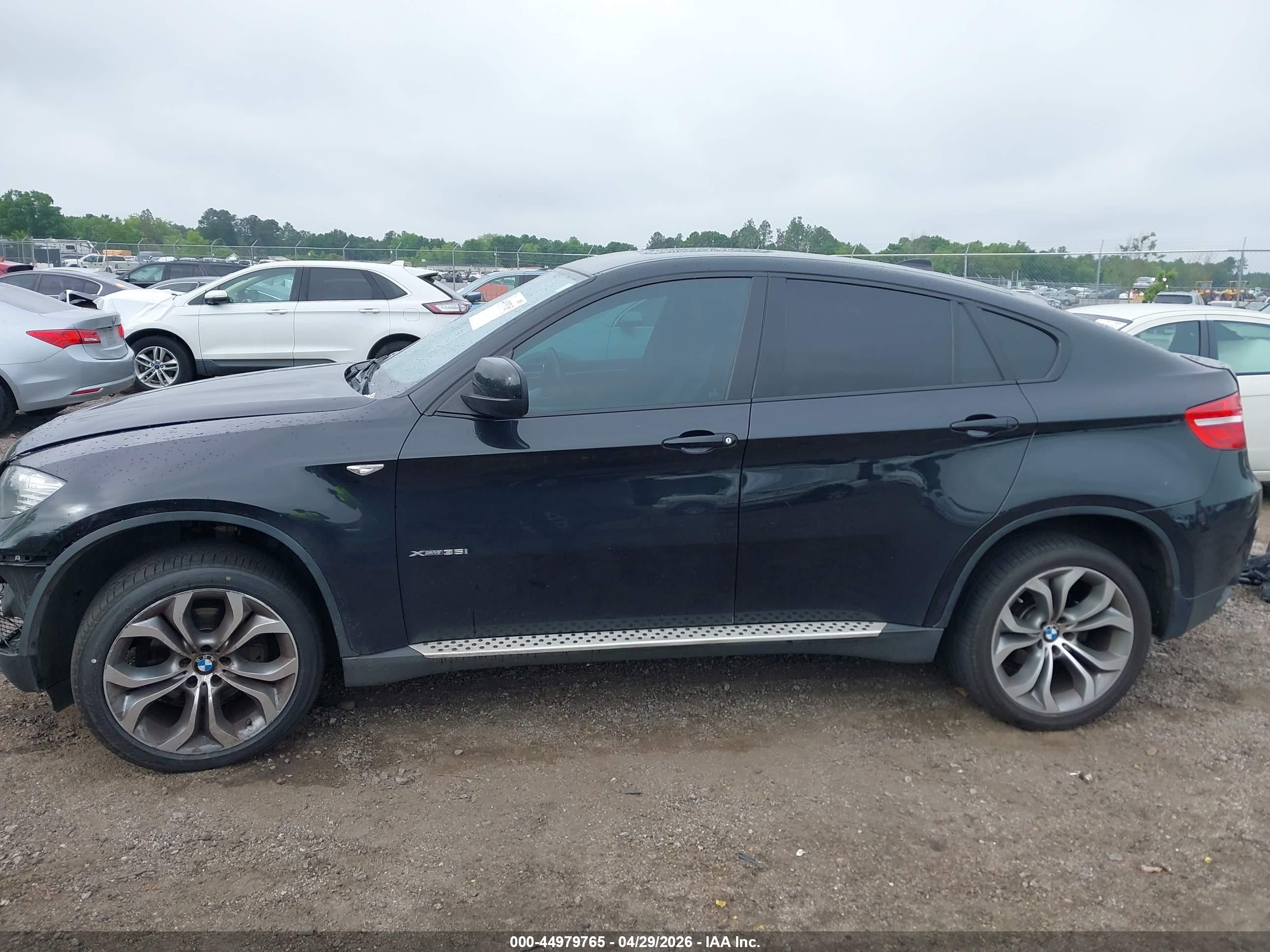 2014 Bmw X6 Xdrive35i Black vin: 5UXFG2C55E0C44471