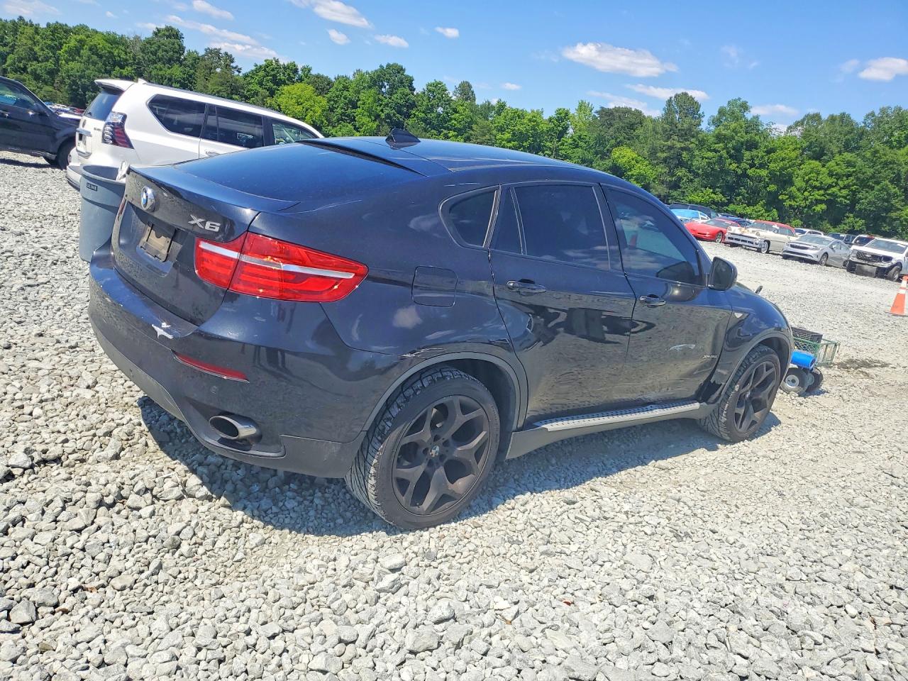 2014 Bmw X6 Xdrive35i Black vin: 5UXFG2C55E0C45507