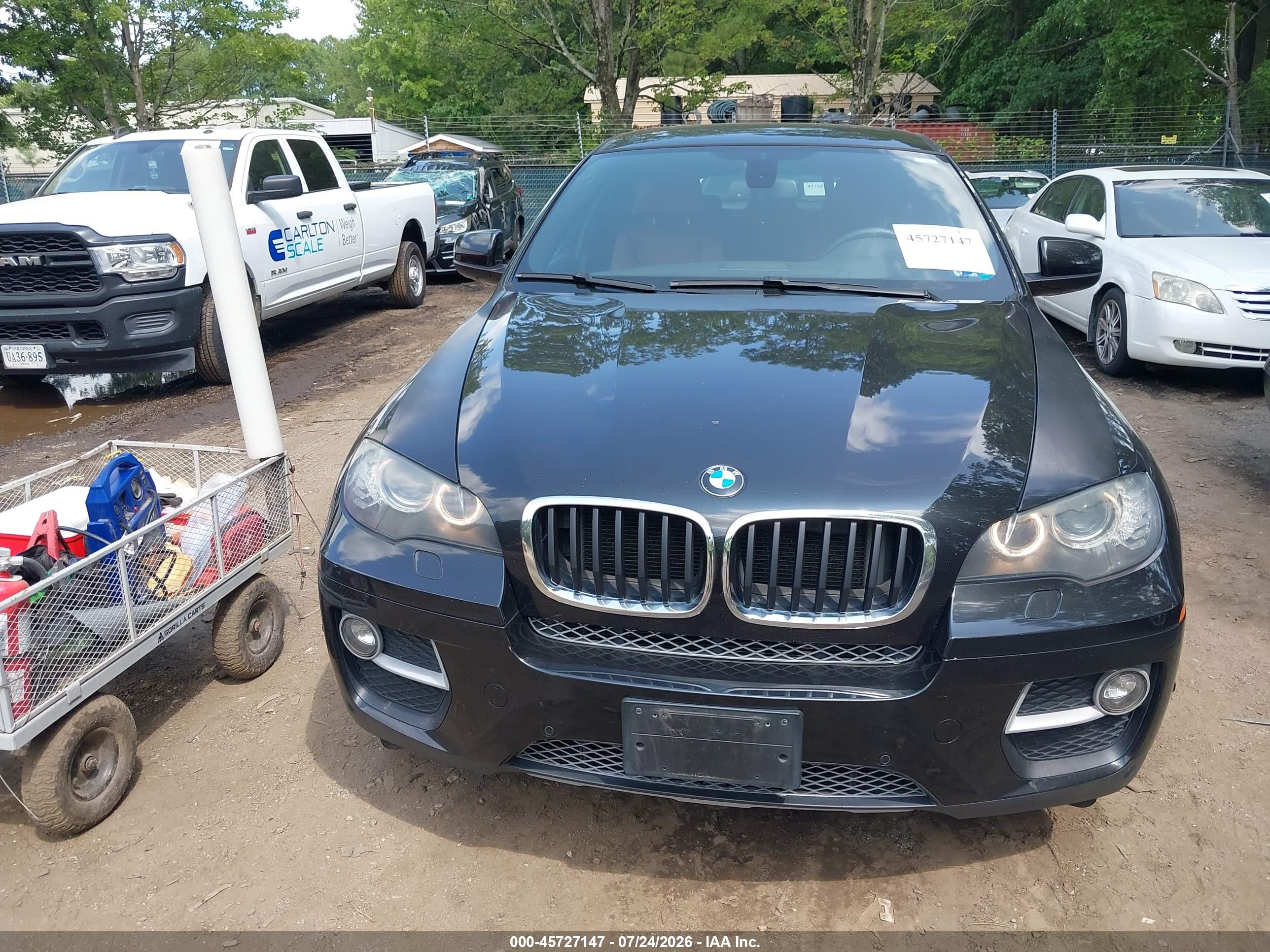 2014 Bmw X6 Xdrive35i Black vin: 5UXFG2C55E0H10562