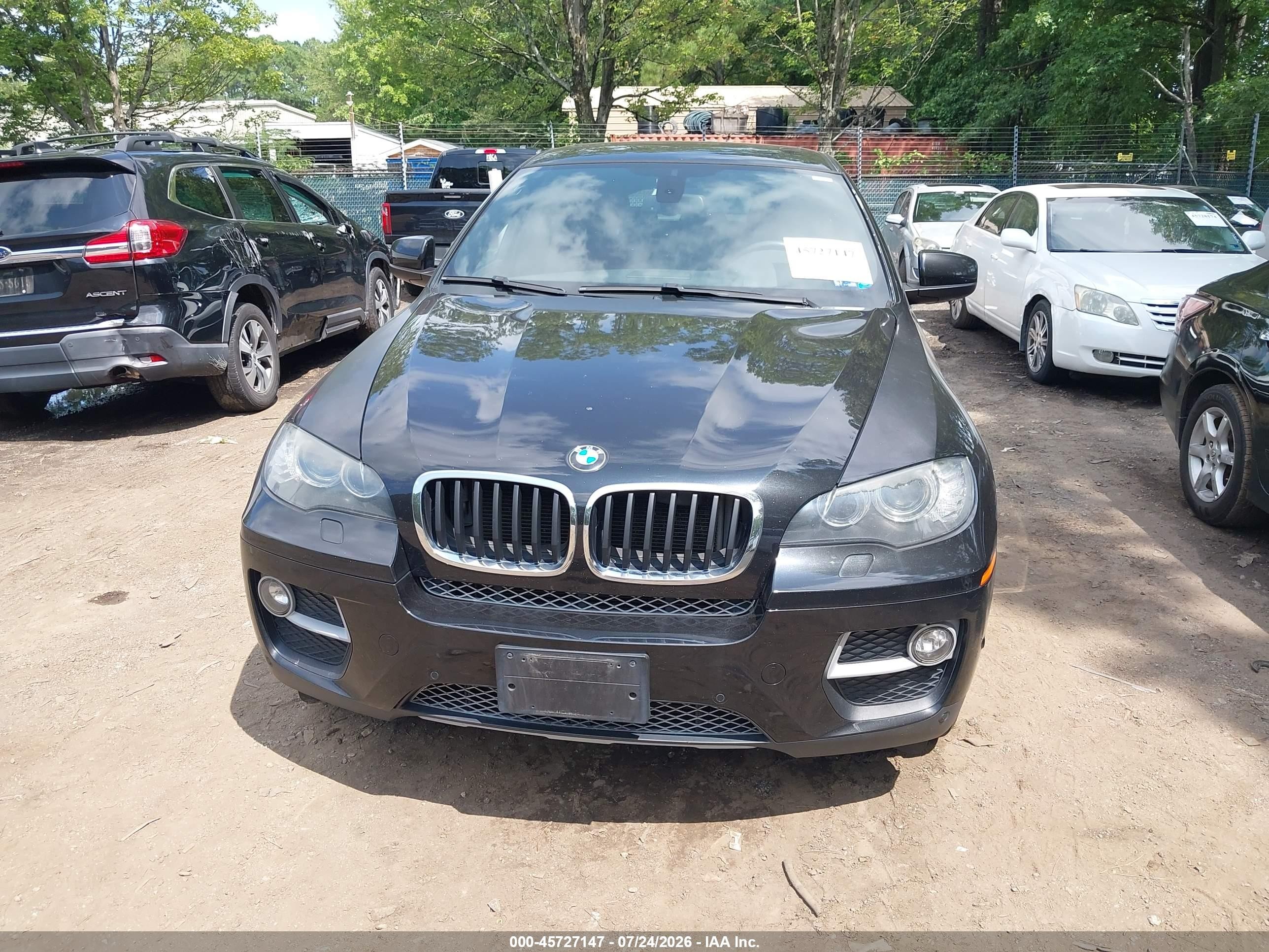 2014 Bmw X6 Xdrive35i Black vin: 5UXFG2C55E0H10562