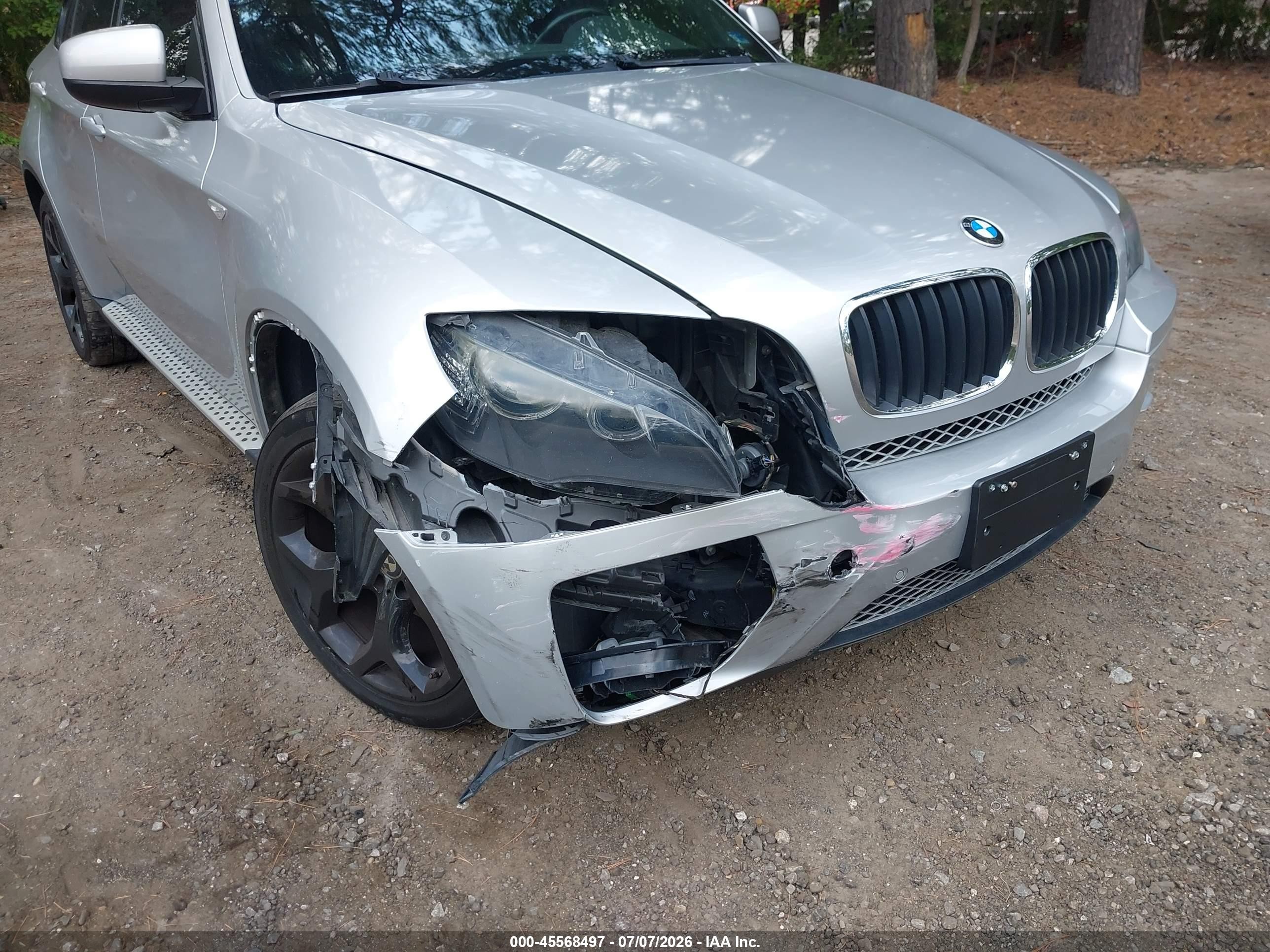 2011 Bmw X6 Xdrive35i Серебряный vin: 5UXFG2C56BLX07306