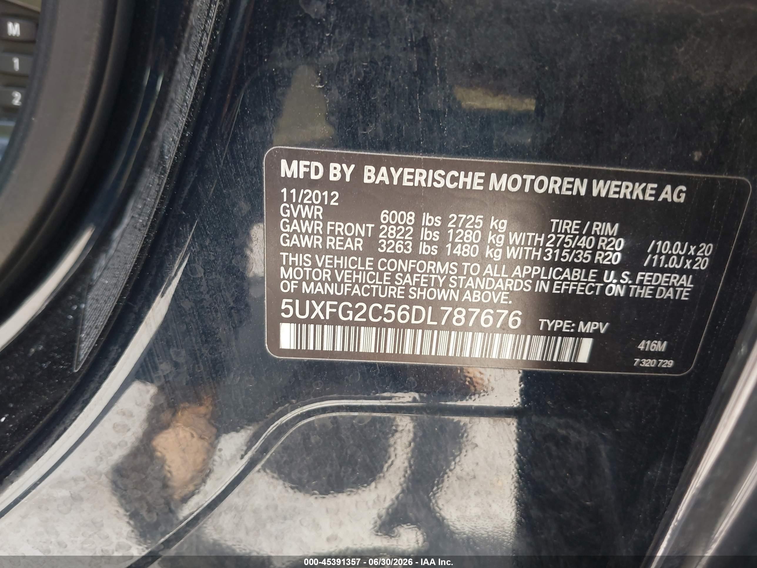 2013 Bmw X6 Xdrive35i Синий vin: 5UXFG2C56DL787676