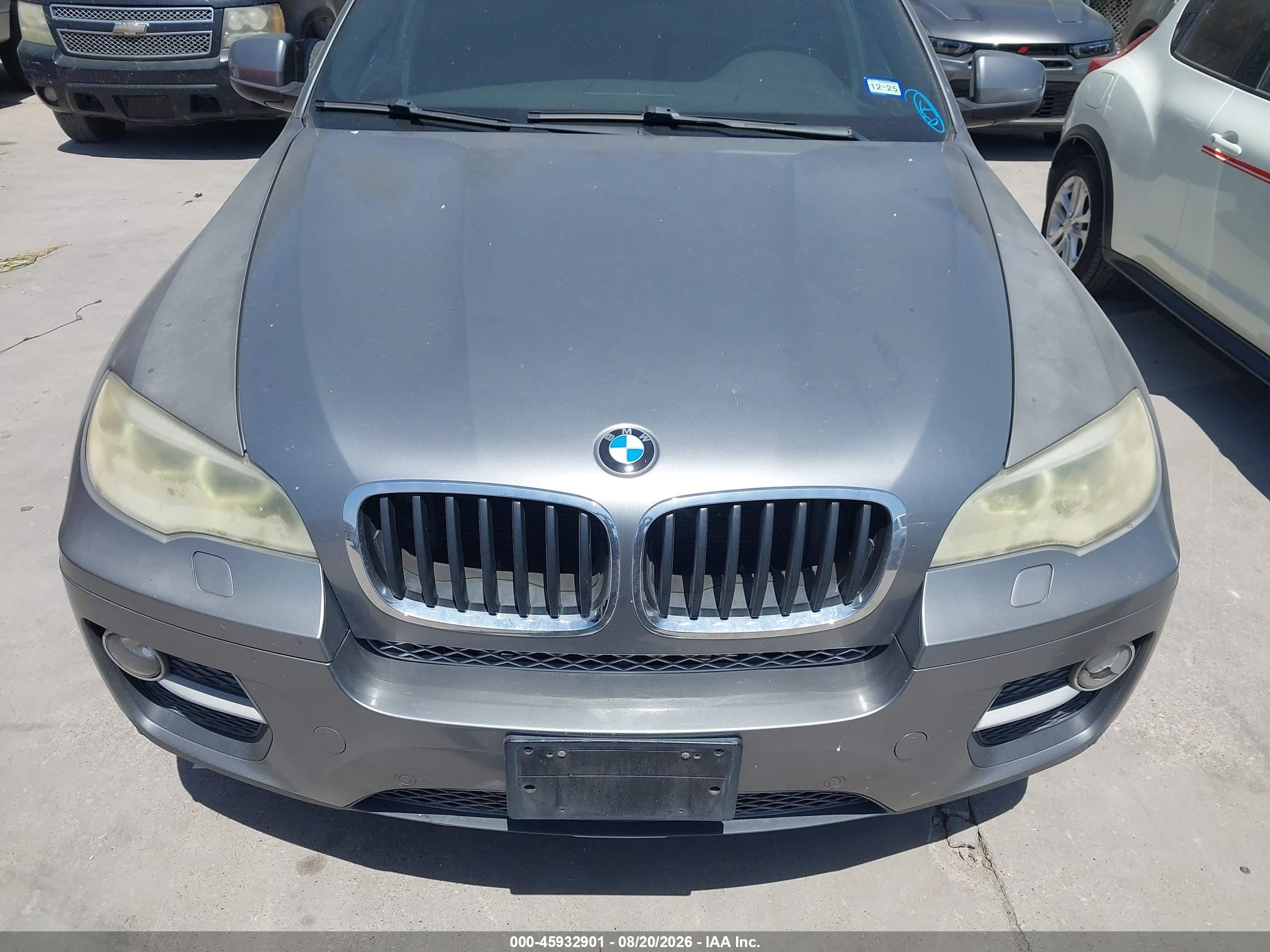 2013 Bmw X6 Xdrive35i Gray vin: 5UXFG2C56DL787869