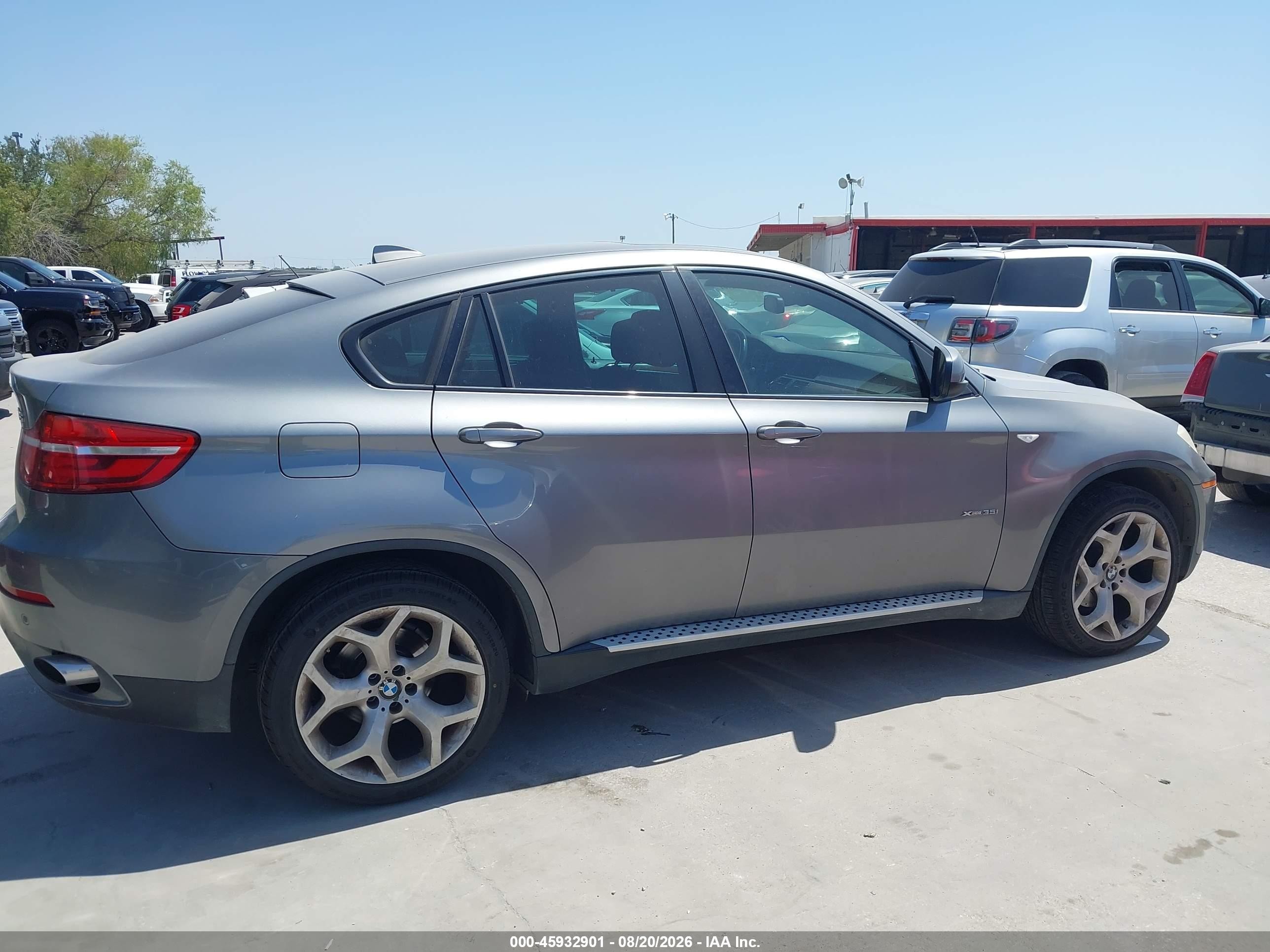 2013 Bmw X6 Xdrive35i Gray vin: 5UXFG2C56DL787869