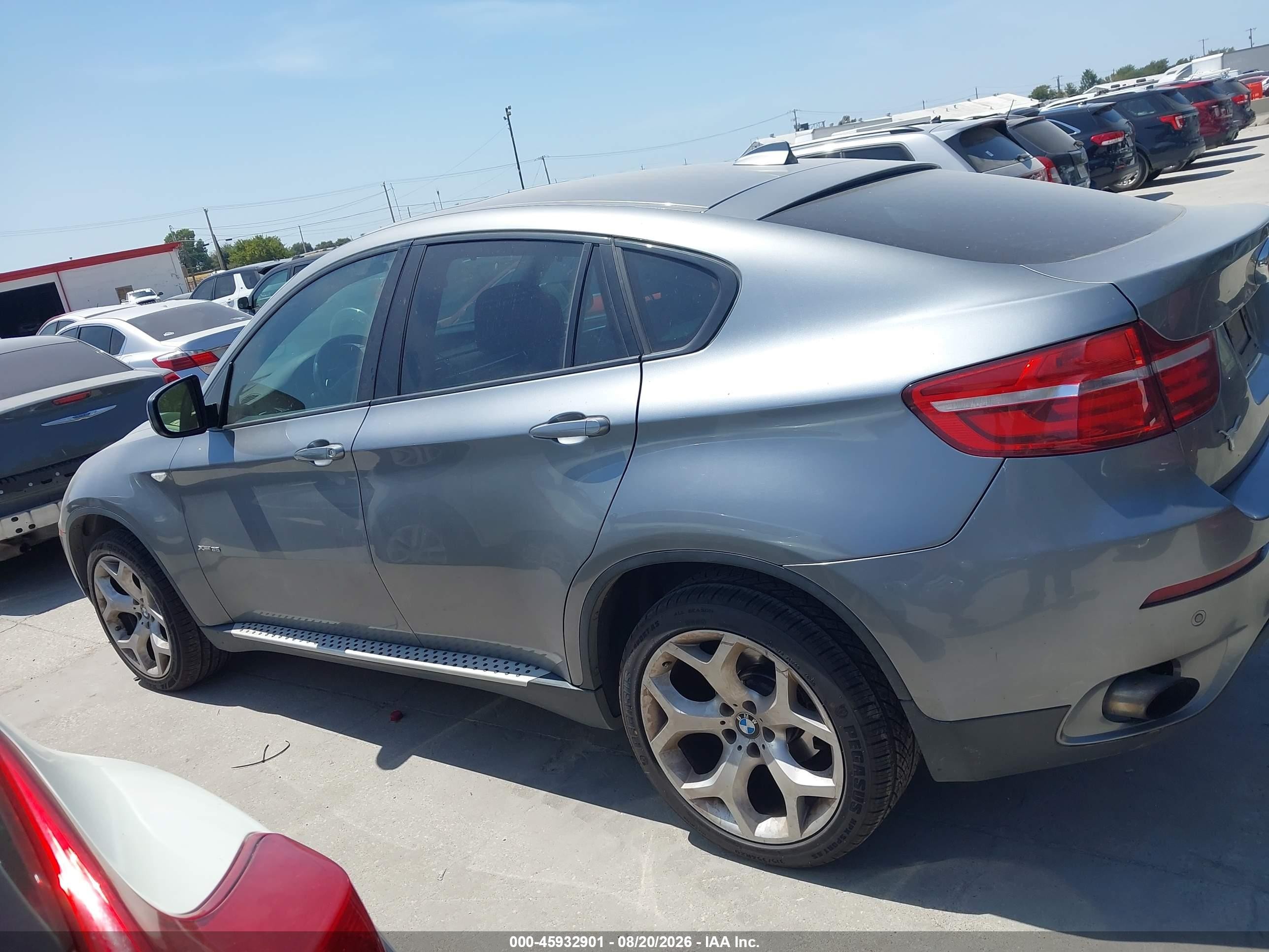 2013 Bmw X6 Xdrive35i Gray vin: 5UXFG2C56DL787869