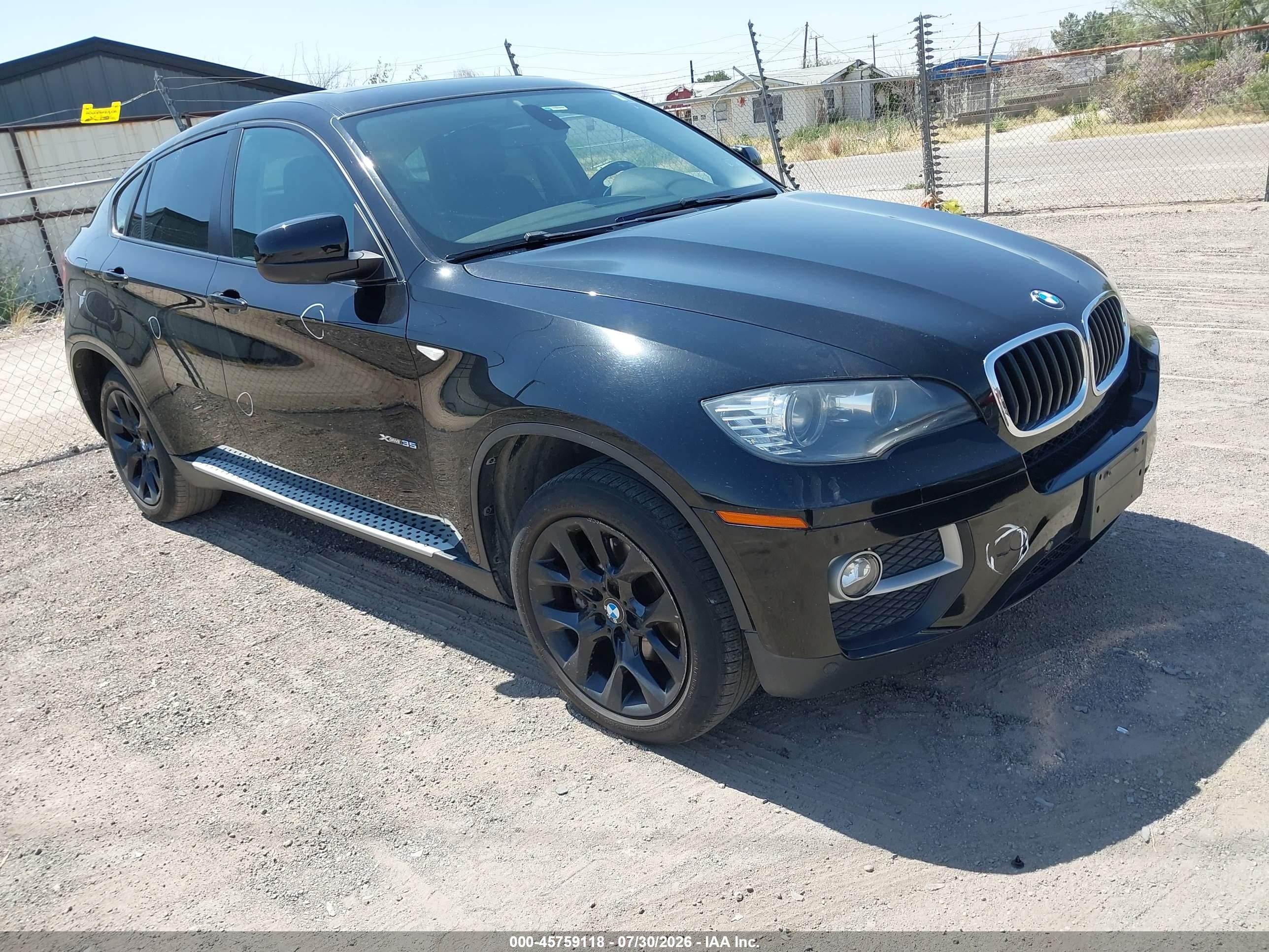 2014 Bmw X6 Xdrive35i Black vin: 5UXFG2C56E0C45385