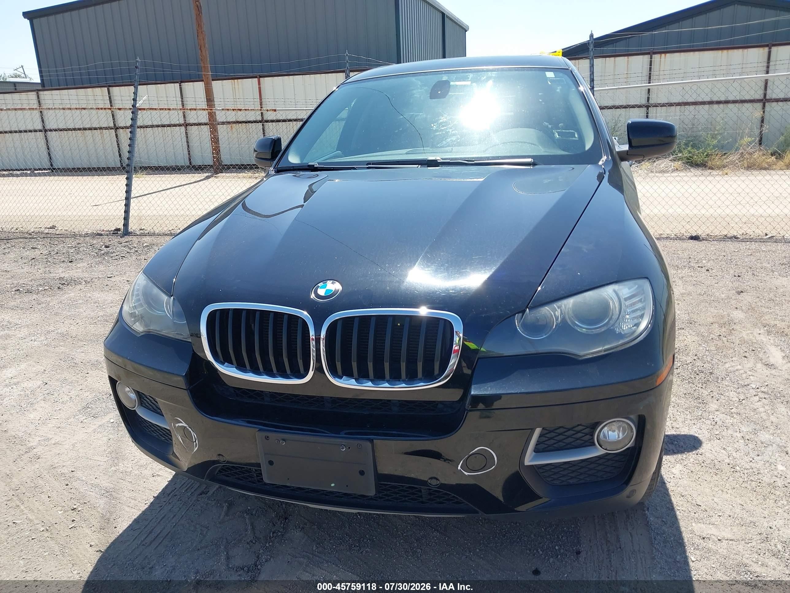 2014 Bmw X6 Xdrive35i Black vin: 5UXFG2C56E0C45385