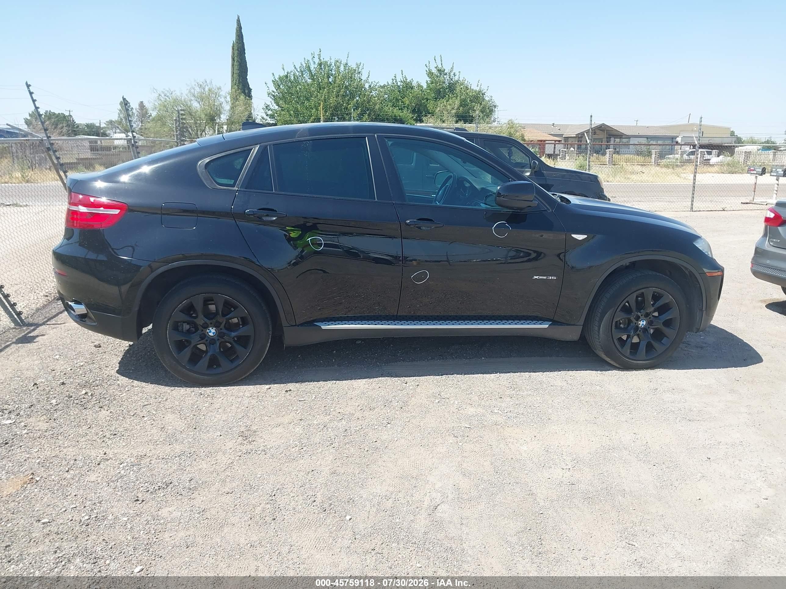2014 Bmw X6 Xdrive35i Black vin: 5UXFG2C56E0C45385