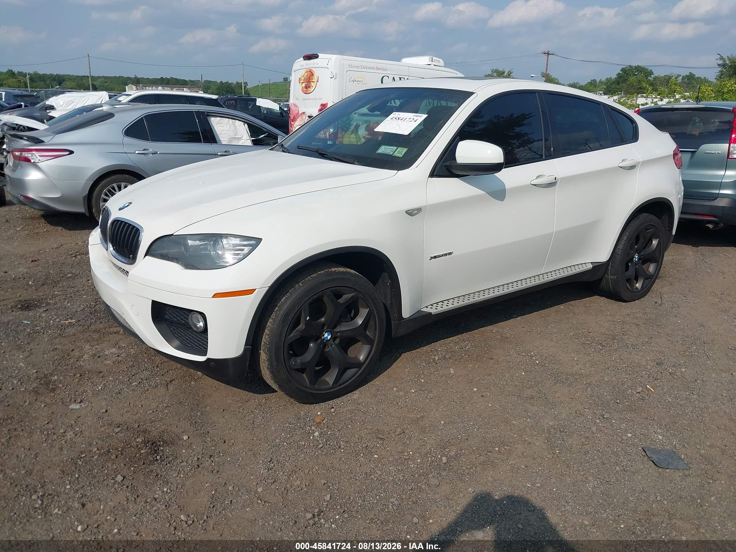 2014 Bmw X6 Xdrive35i White vin: 5UXFG2C56E0K41656