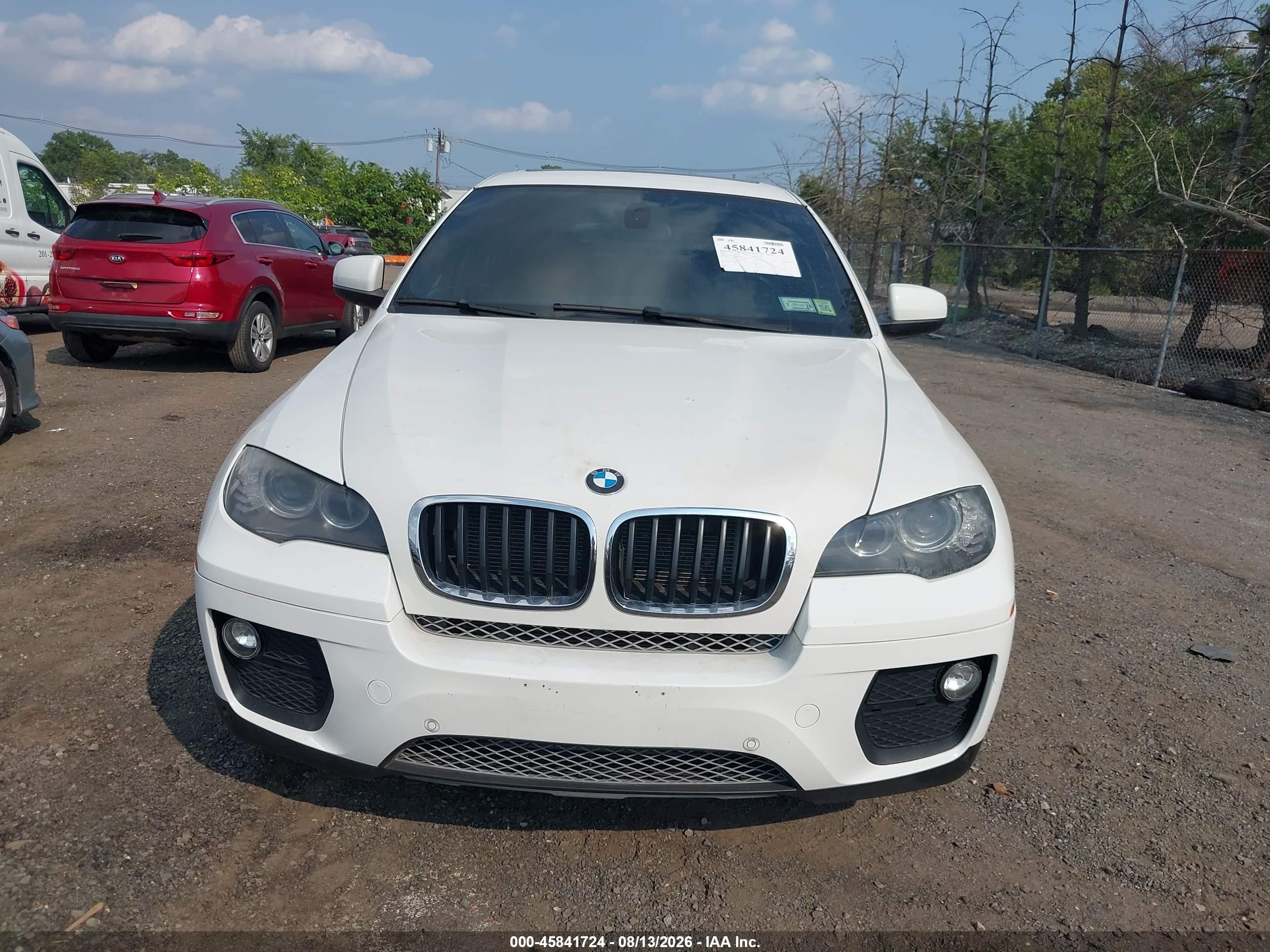 2014 Bmw X6 Xdrive35i White vin: 5UXFG2C56E0K41656